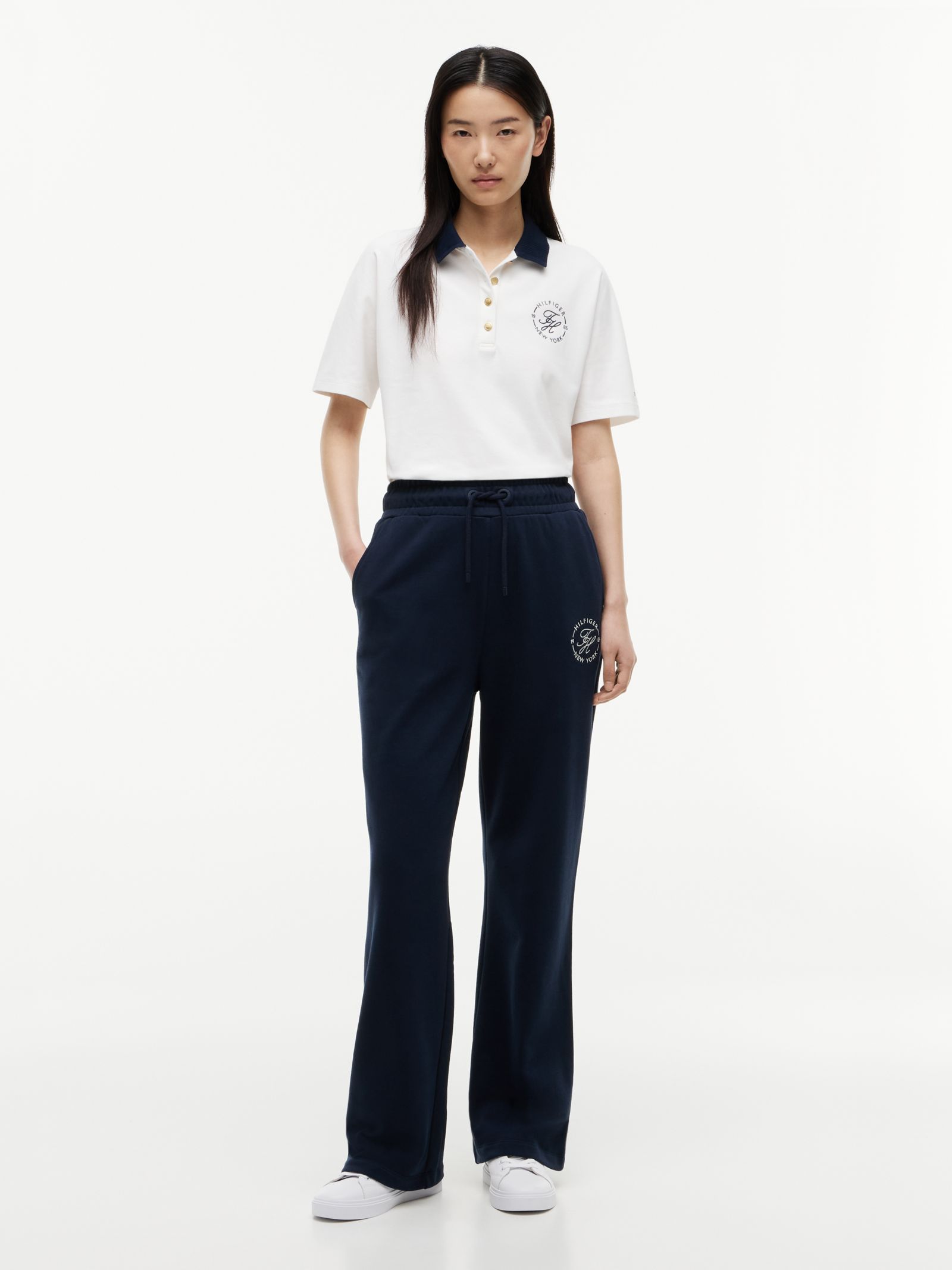 Tommy Hilfiger rechte jogger met trekkoord en logo