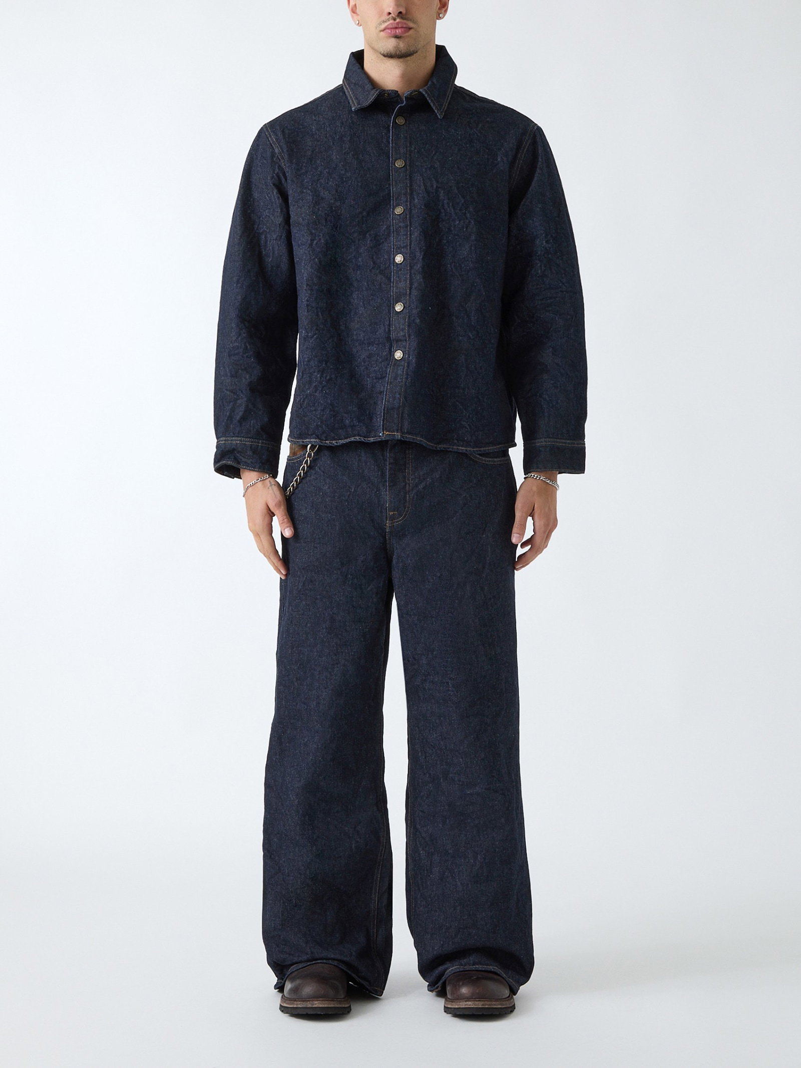 Guess Relaxed Fit Denim Overhemd