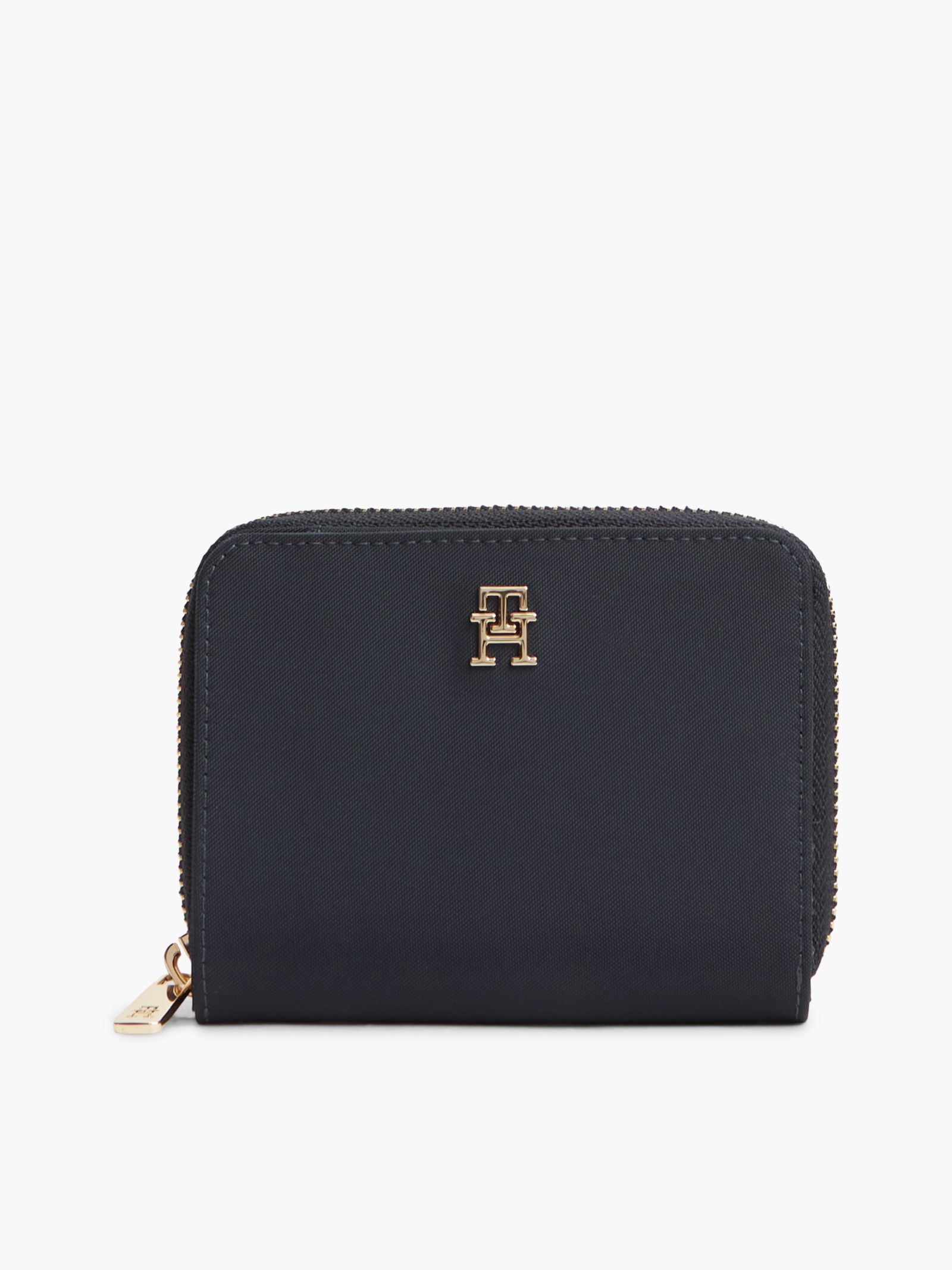 Tommy Hilfiger Hilfiger Icon Zip Around portemonnee met flap in marine