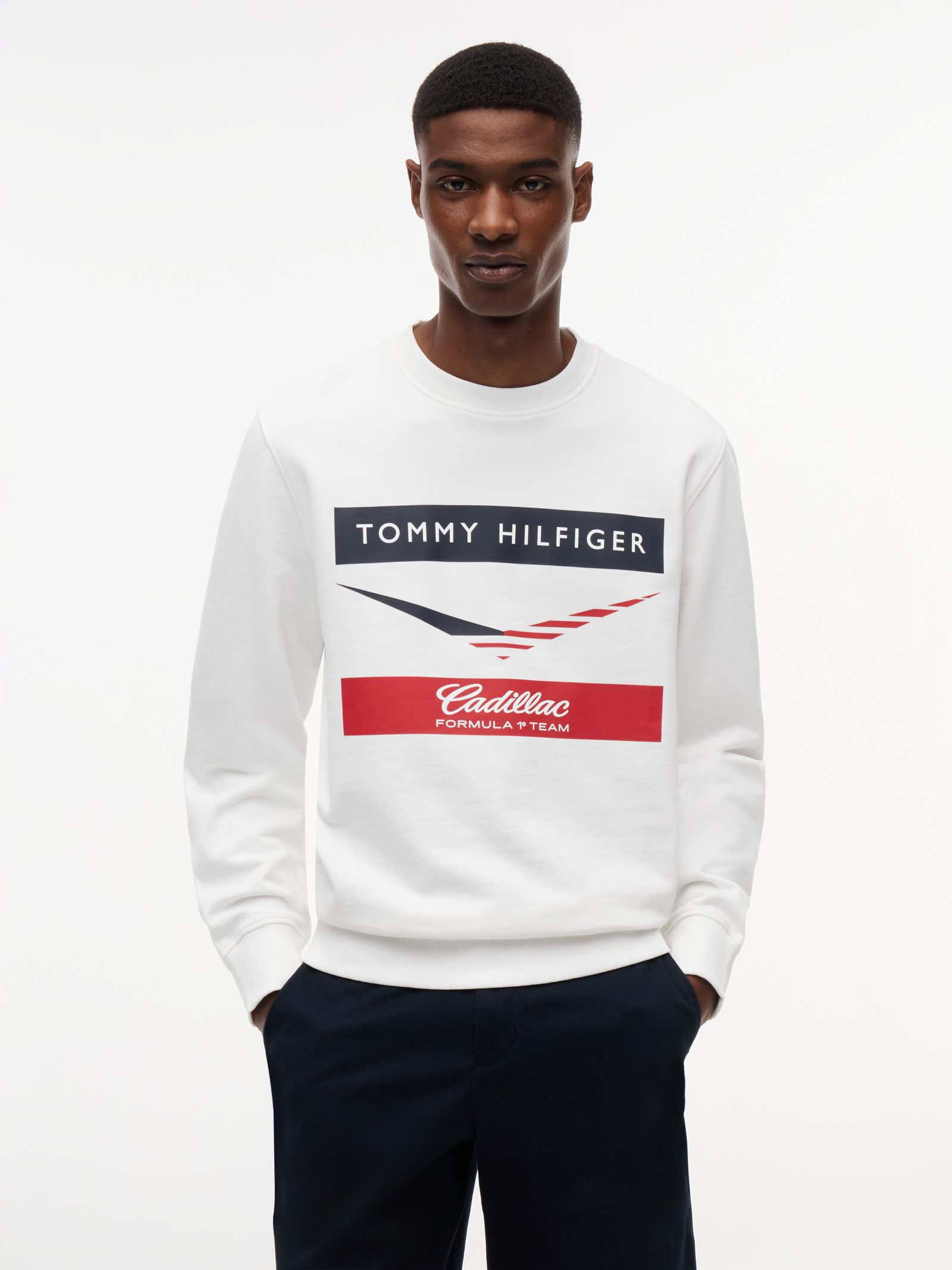 Tommy Hilfiger TH X Cadillac Formula 1® Team Sweatshirt met Chevron