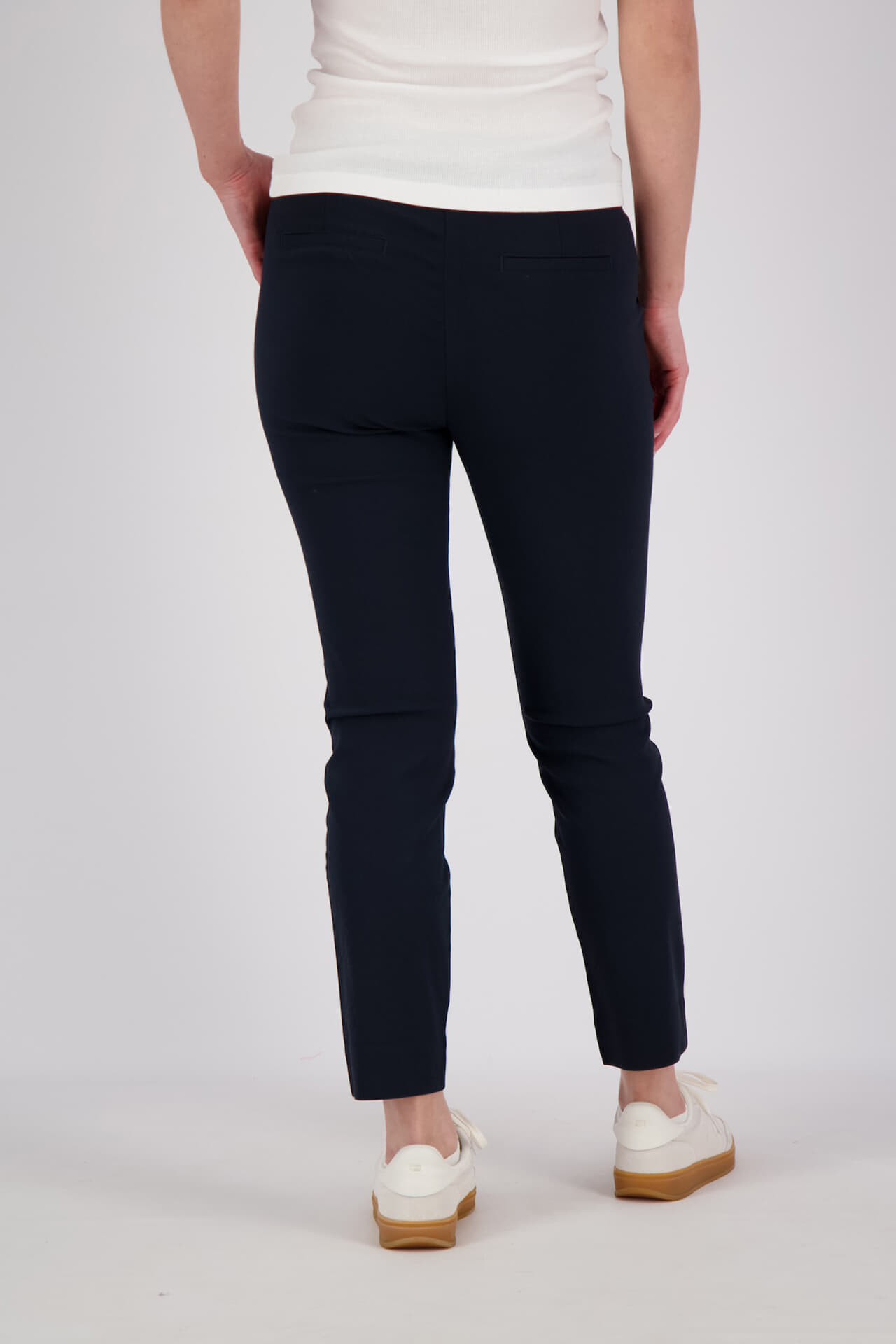 Freequent Pantalon Solvej-Ankle Donkerblauw dames