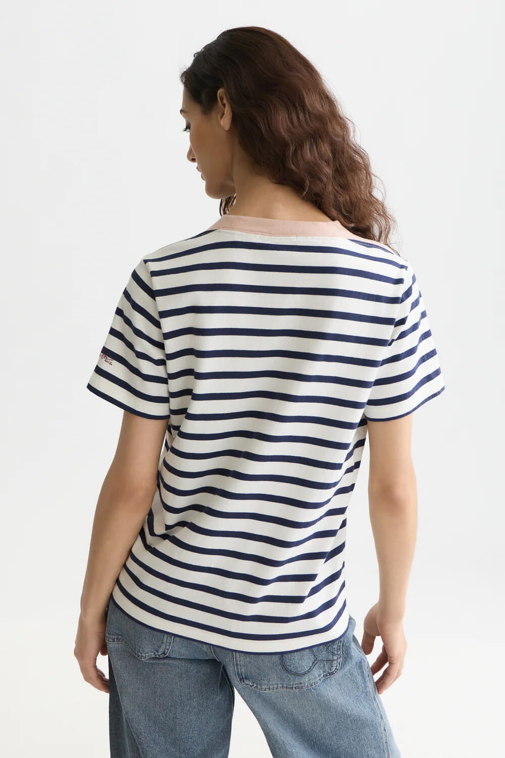 Scotch & Soda Scotch & Soda T-shirt Breton Blauw dames