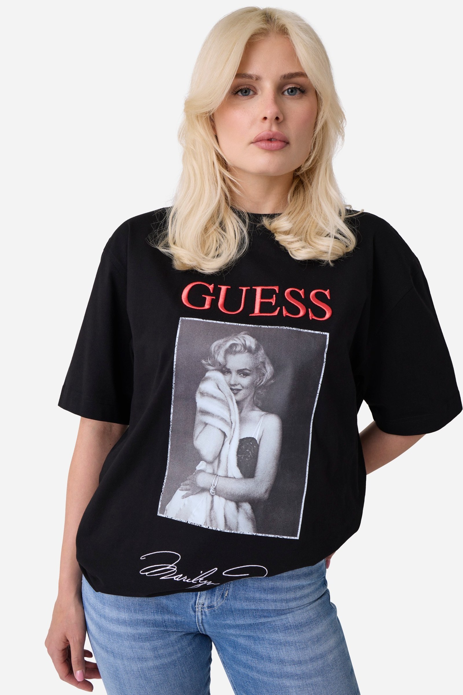 Guess Oversize T-Shirt Met Print