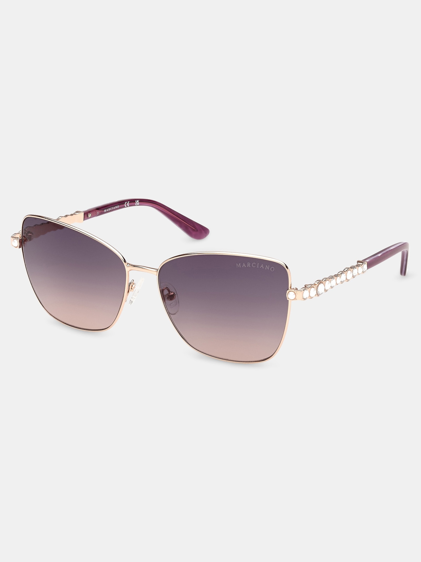 Guess Marciano Vlinder Zonnebril in goud