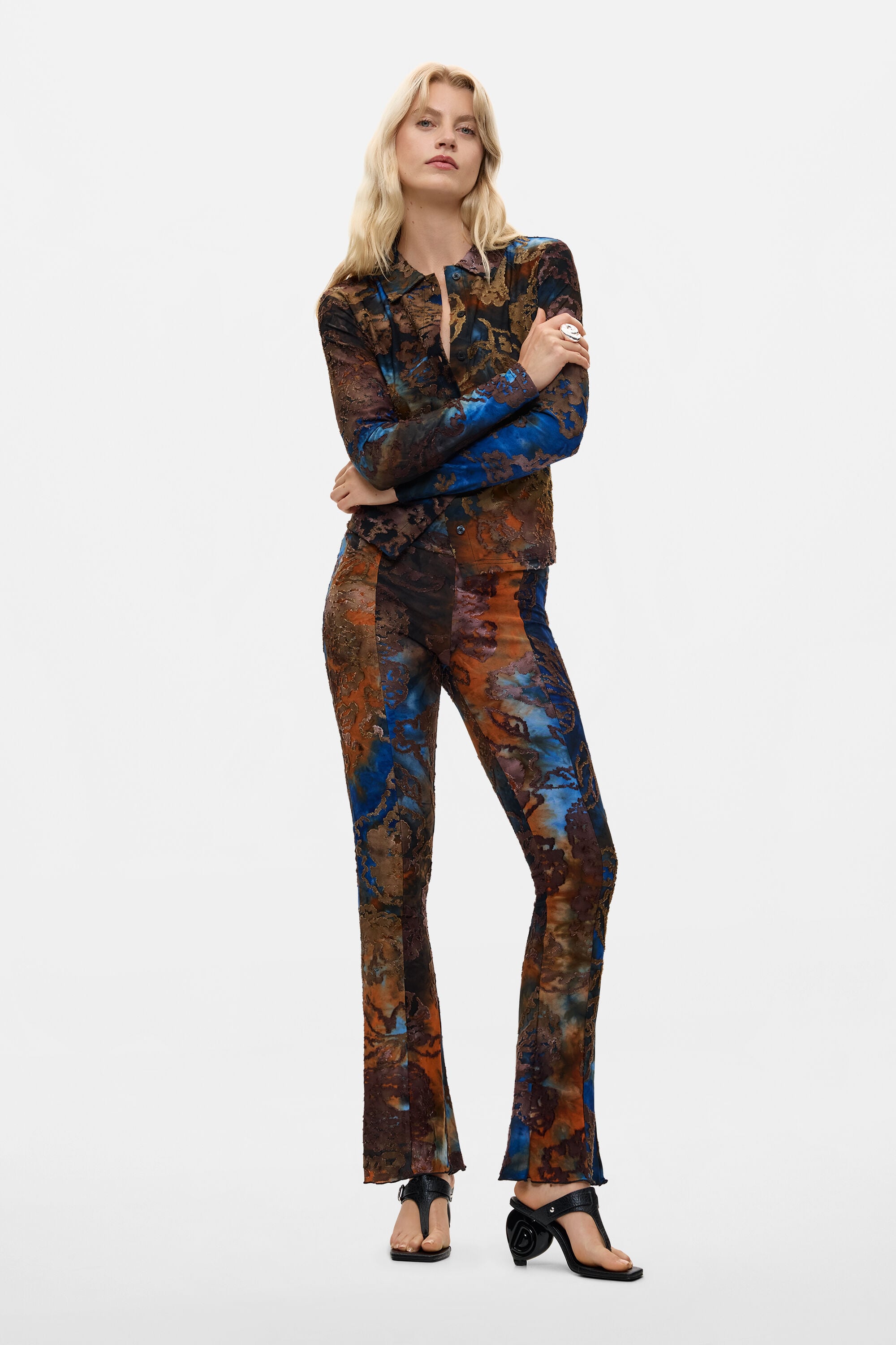 Desigual Flocke flarebroek