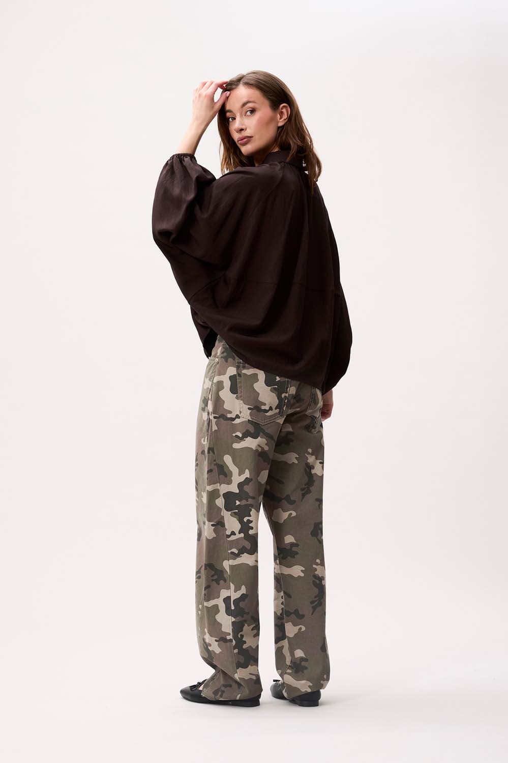 Catwalk Junkie Overshirt Draped Bruin dames