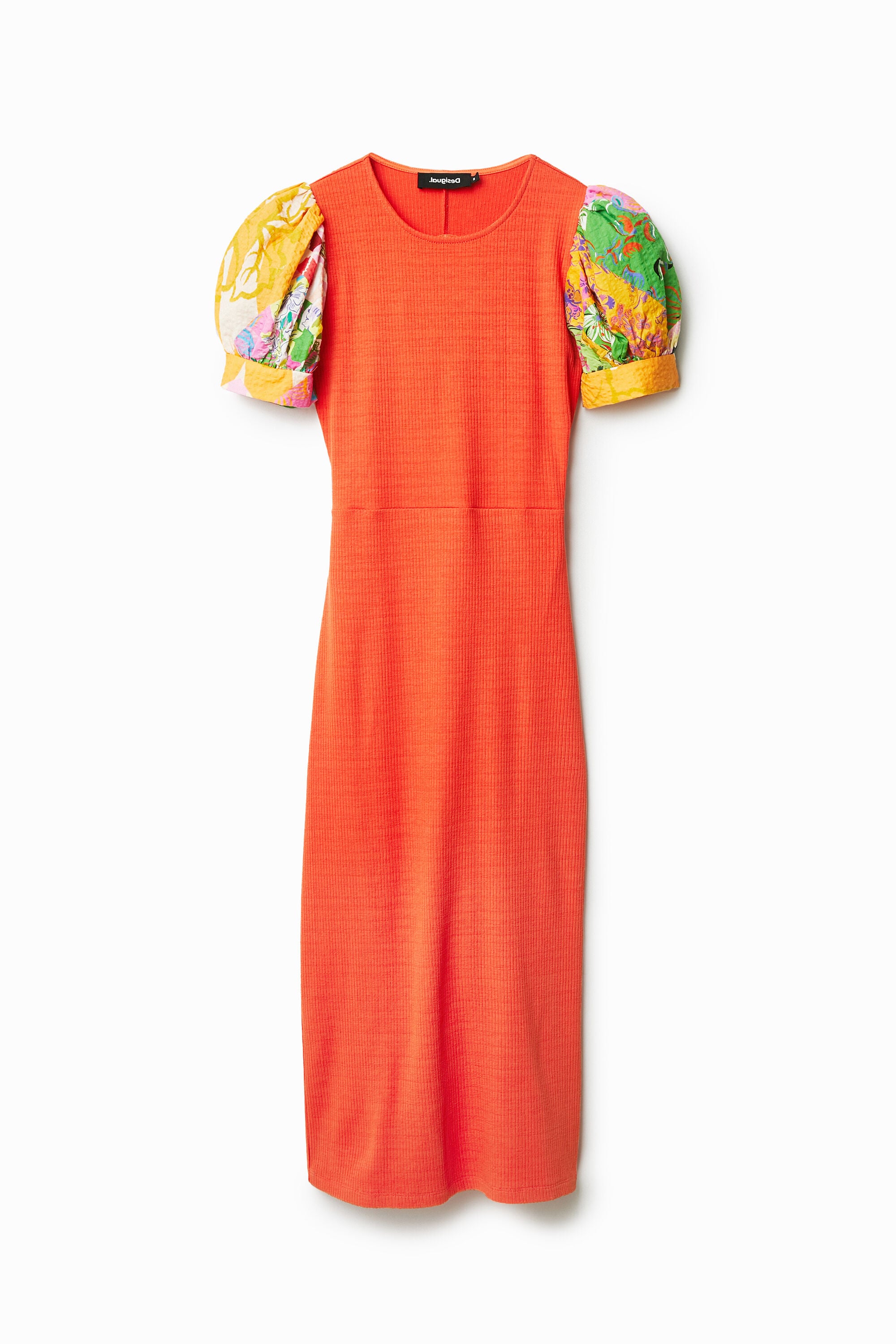 Desigual Midi-jurk met rugdecolleté in oranje