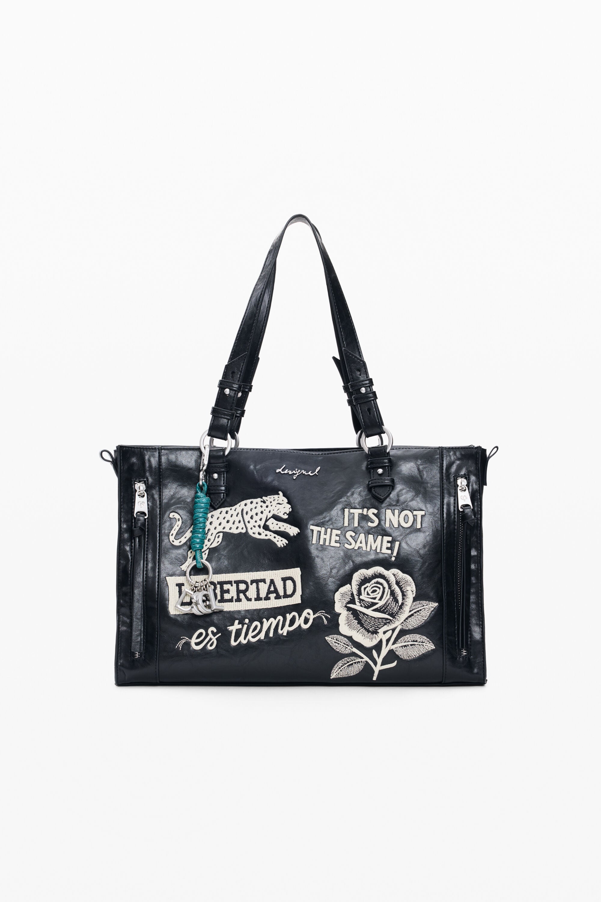 Desigual Middelgrote tas in zwart