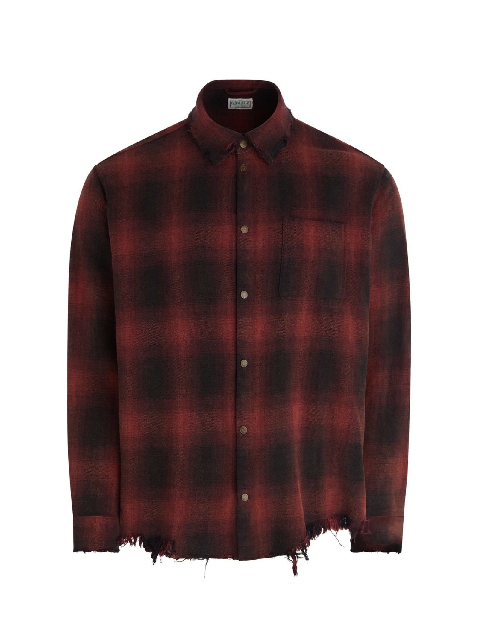 Guess Flanellen Shirt in rood