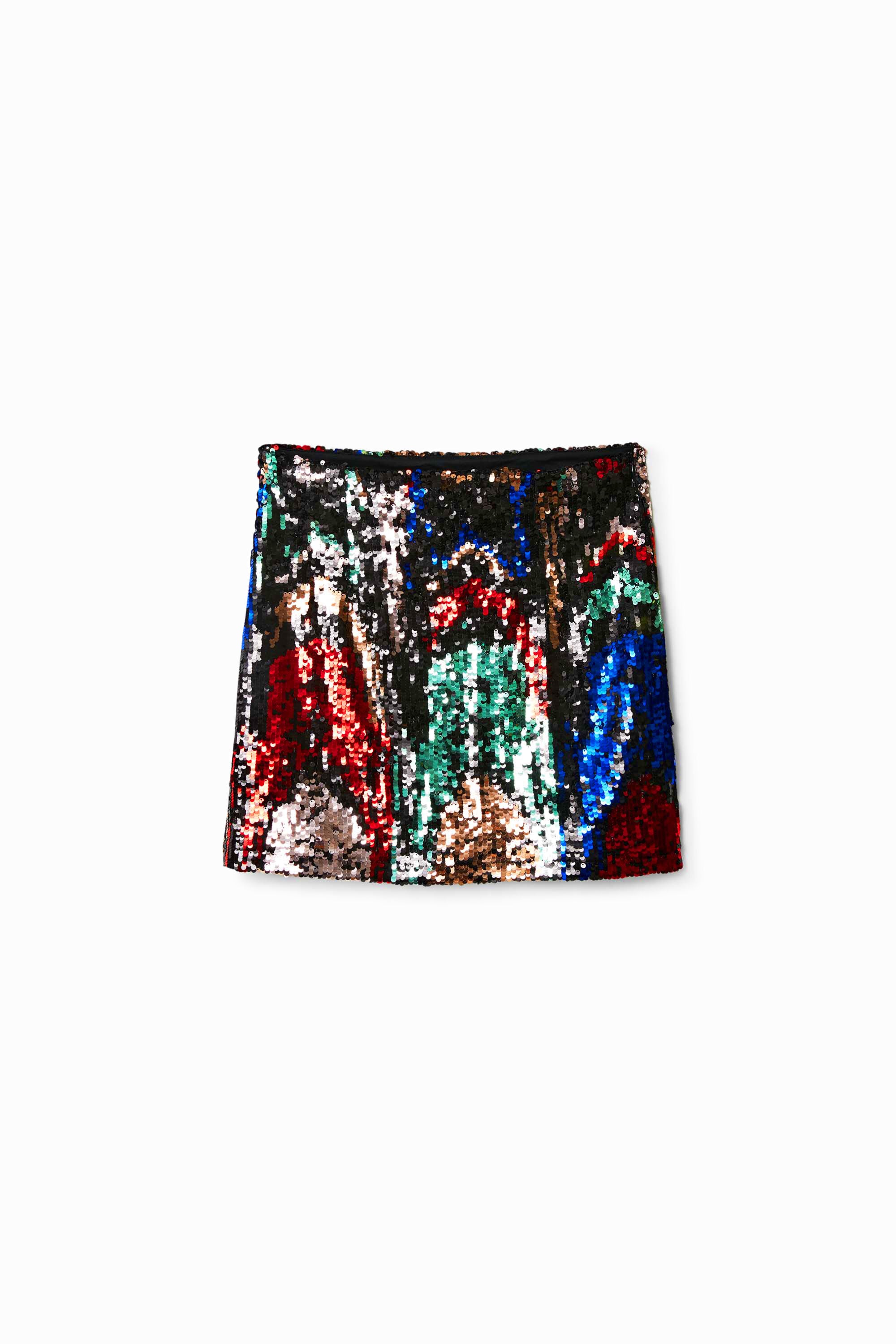 Desigual Slim fit minirok met pailletten