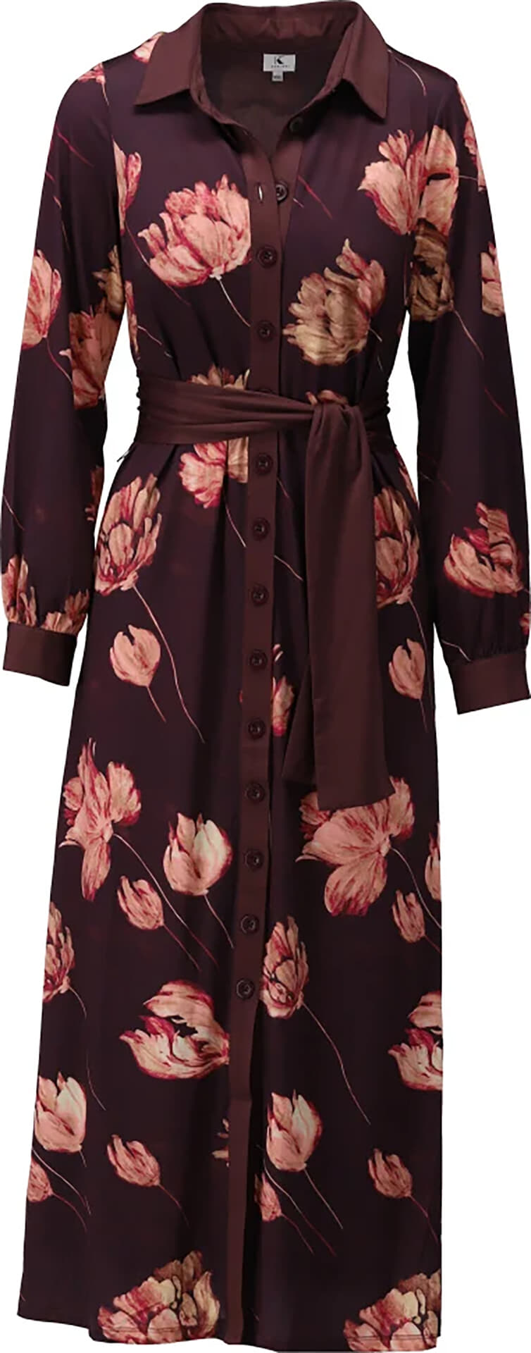K Design Jurk Bordeaux Rood dames