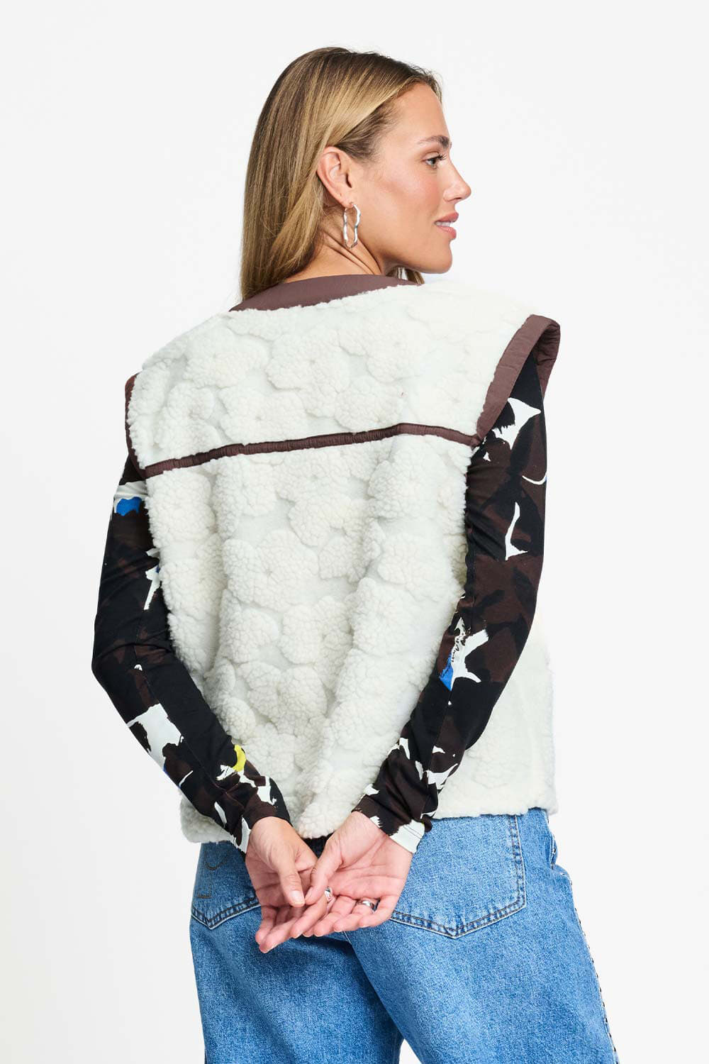 Pom Amsterdam Gilet Gigi Beige dames