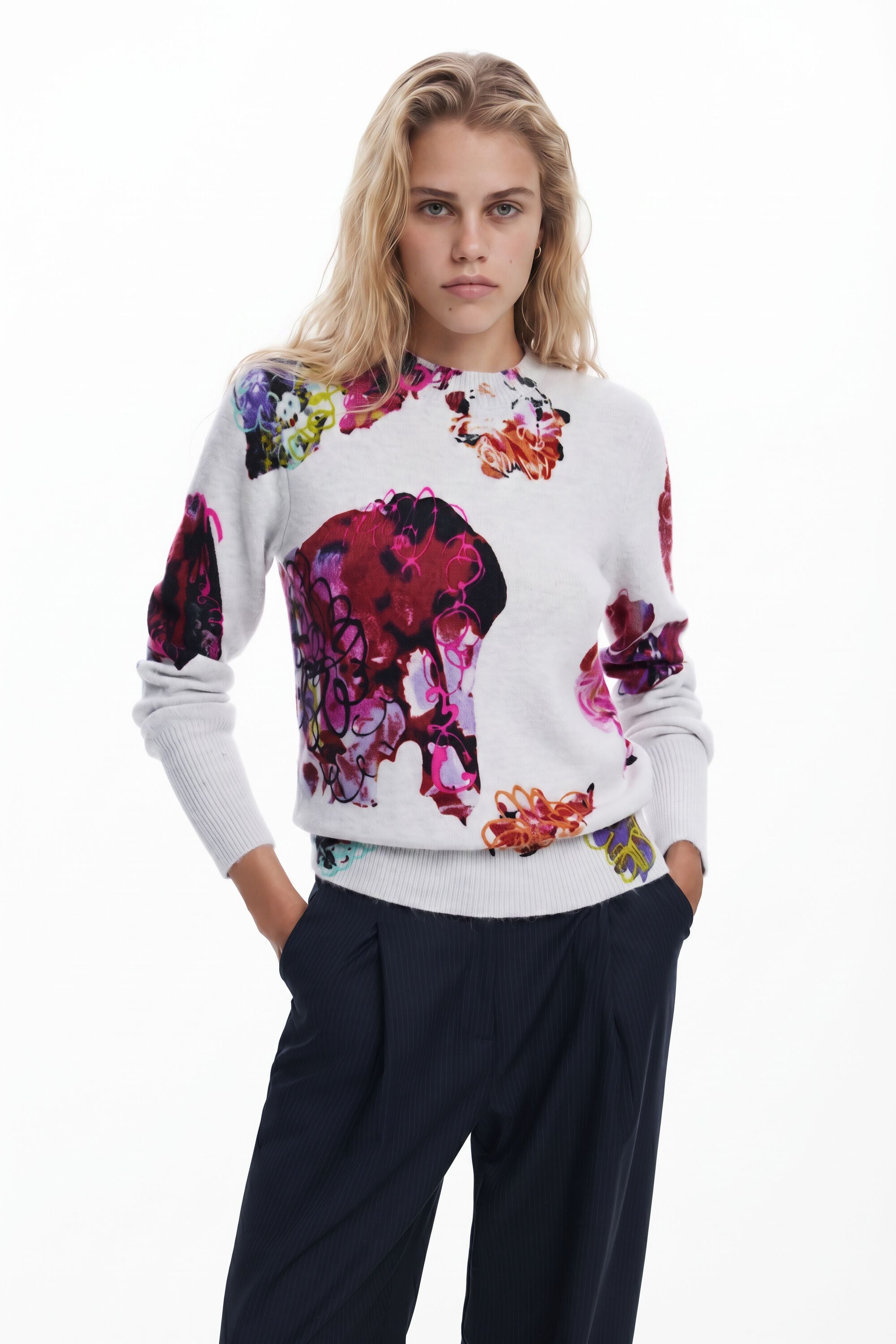 Desigual Bloemen trui M. Christian Lacroix