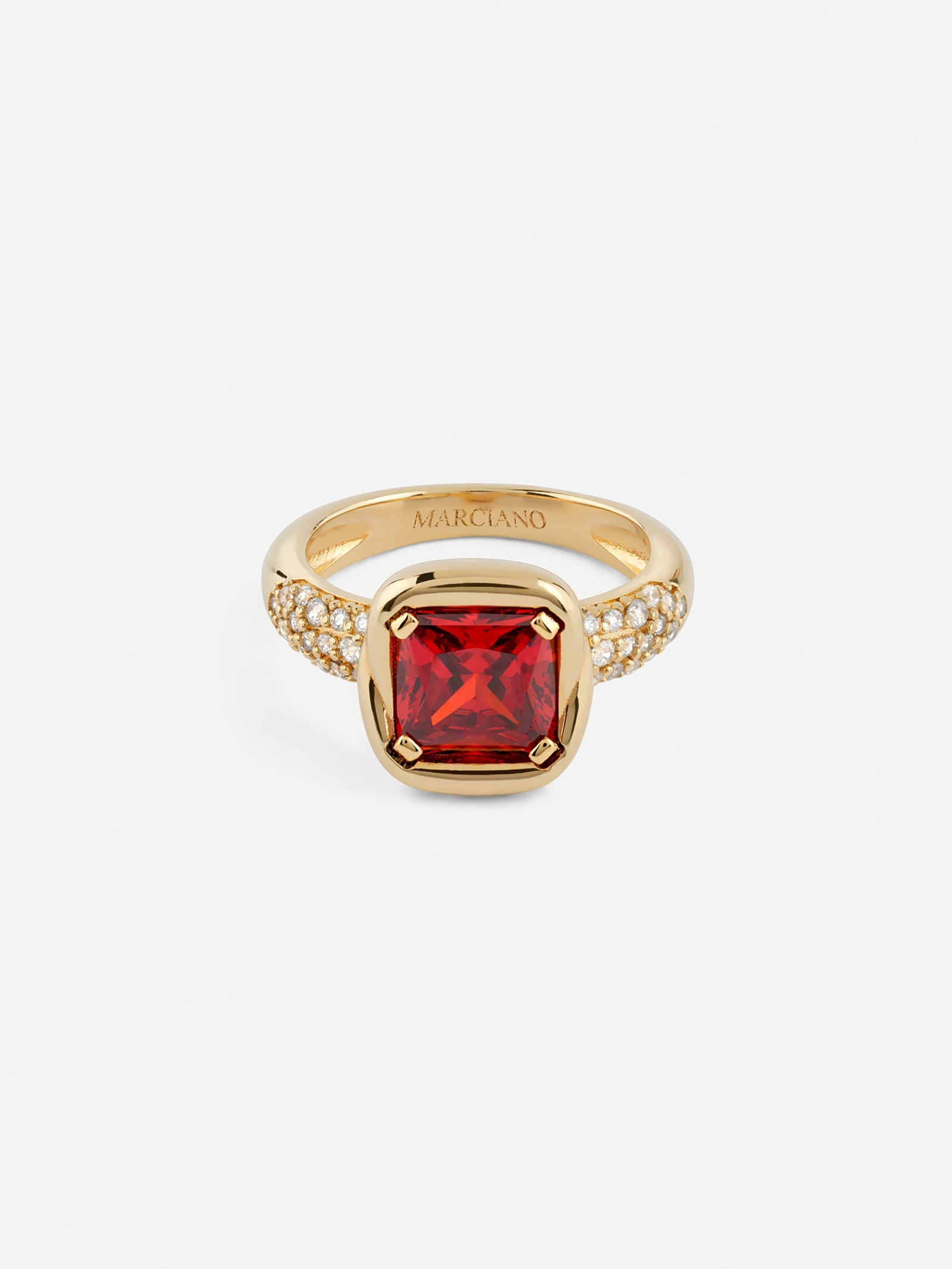 Guess Marciano Ring Stone in goud