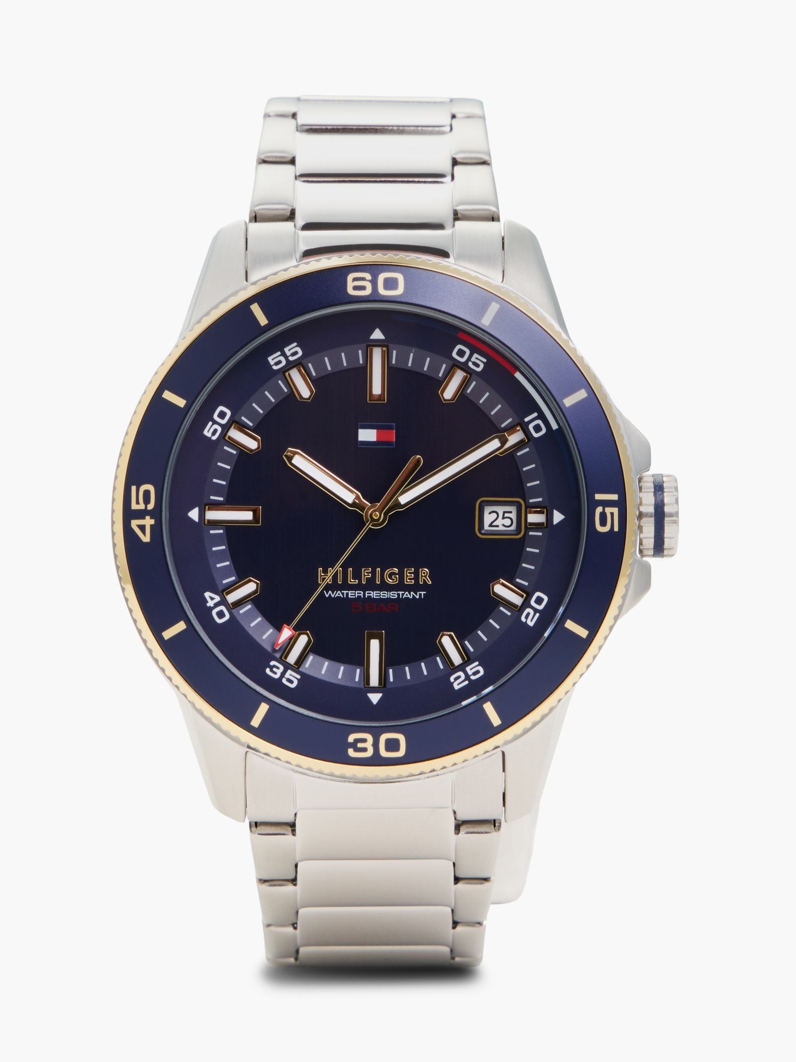 Tommy Hilfiger horloge van roestvrij staal in zilver