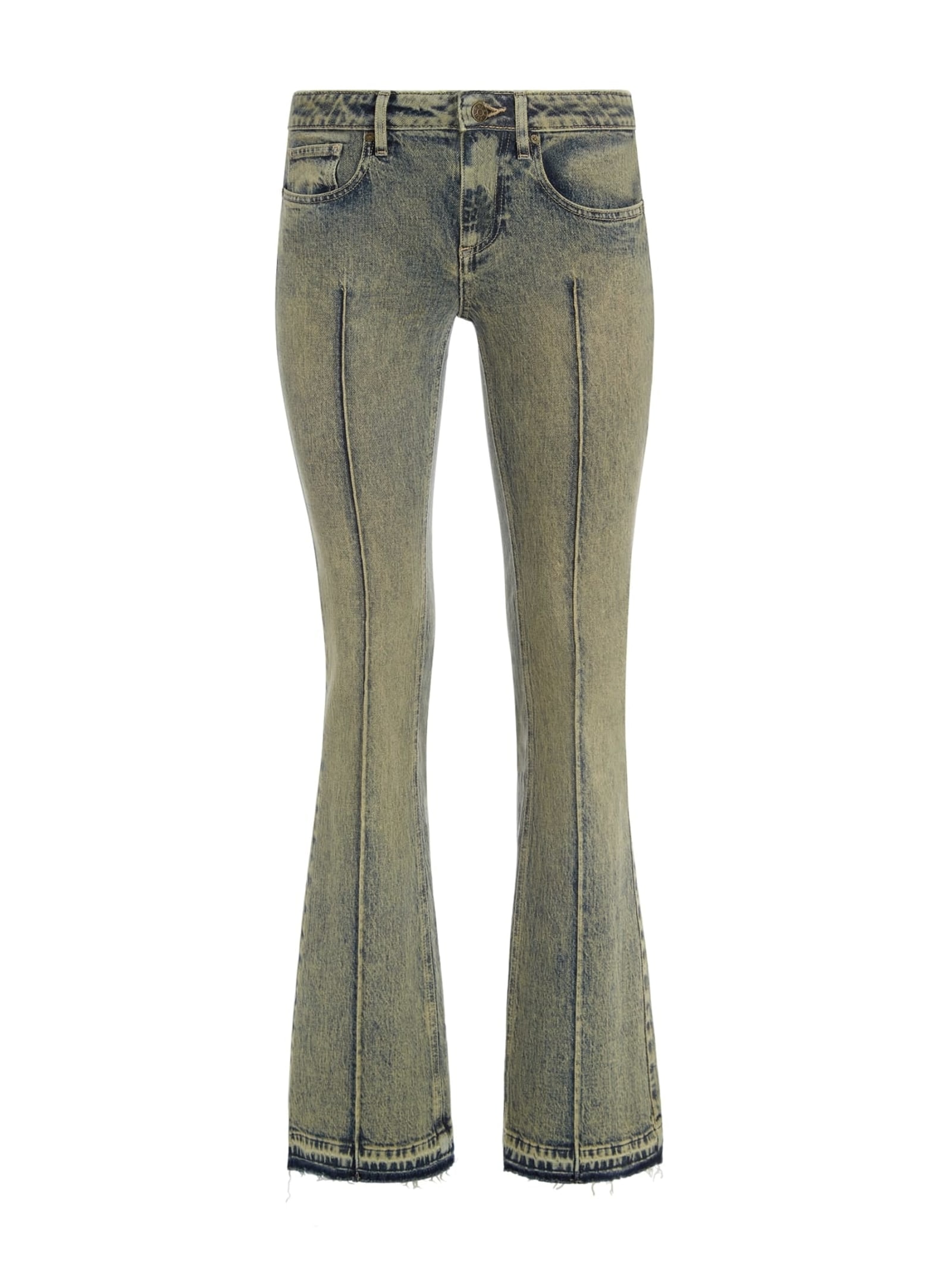 Guess Wijd Uitlopende Jeans Normale Taille for women in grijs