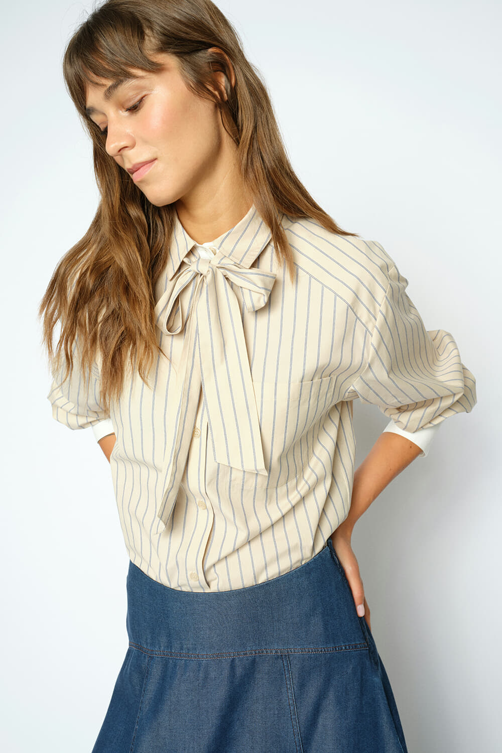 Mos Mosh Blouse Keeva Lilou Beige dames