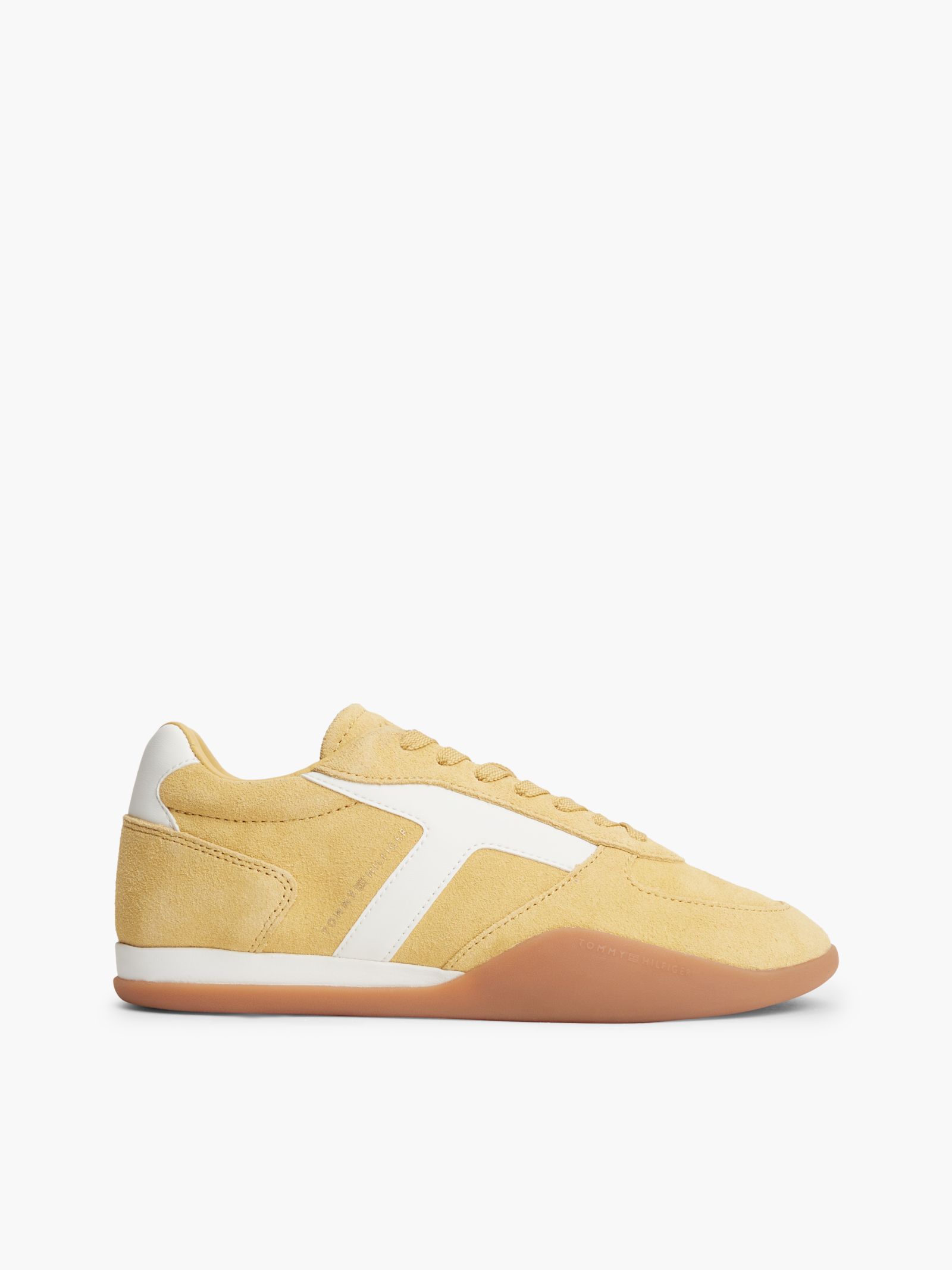 Tommy Hilfiger Lage vintage sneaker van suède in geel