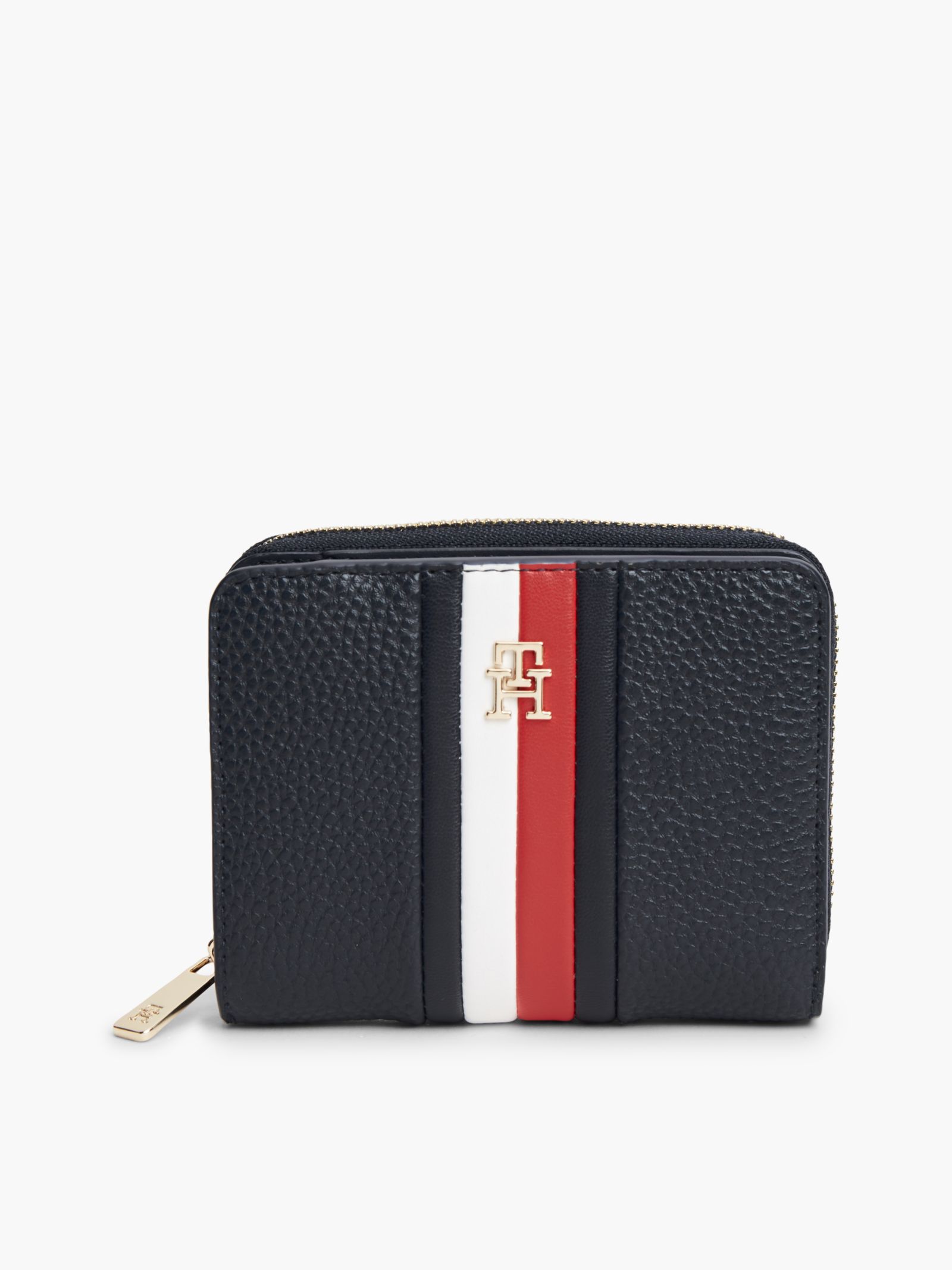 Tommy Hilfiger Hilfiger Icon Zip Around Portemonnee met Signature Streep in marine