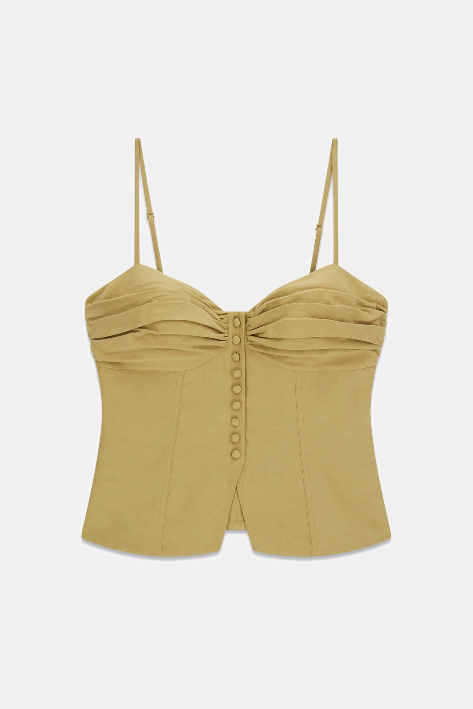 Guess Linnen Gedrapeerde Top