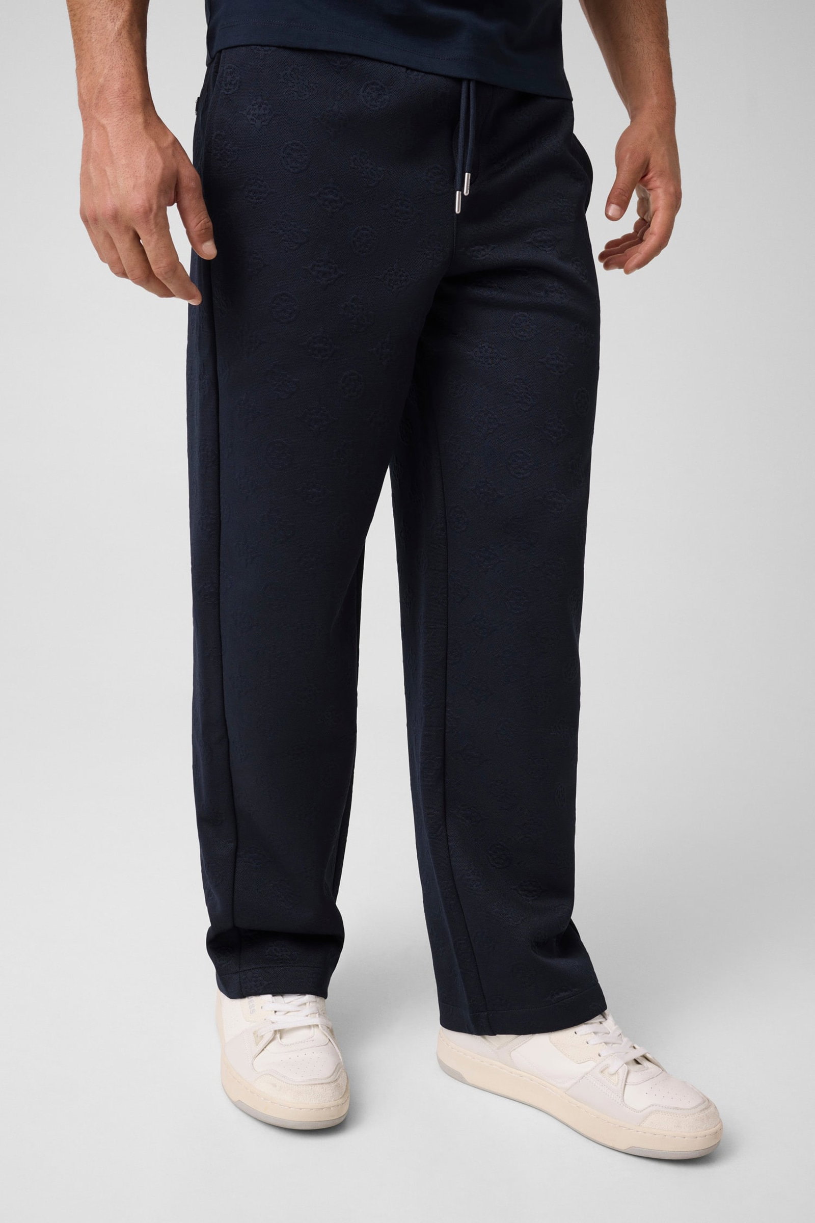 Guess Joggingbroek Van Katoenmix in marine