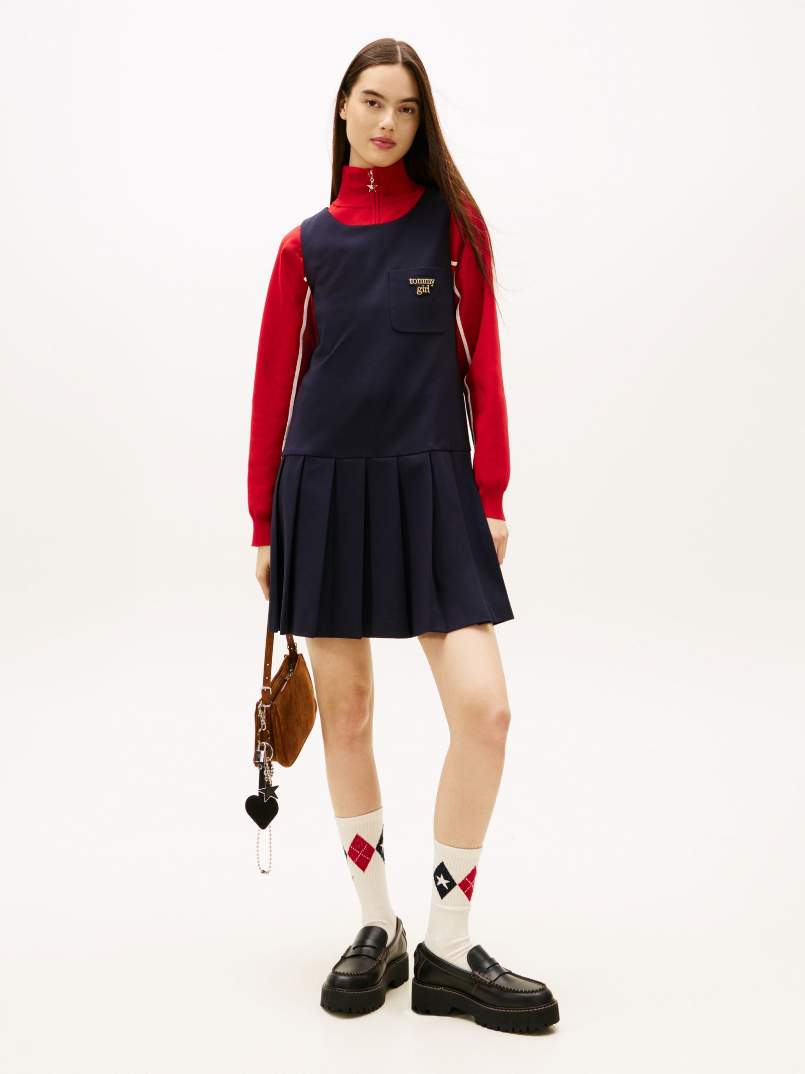 Tommy Jeans Tommy Girl mini spencerjurk met logo