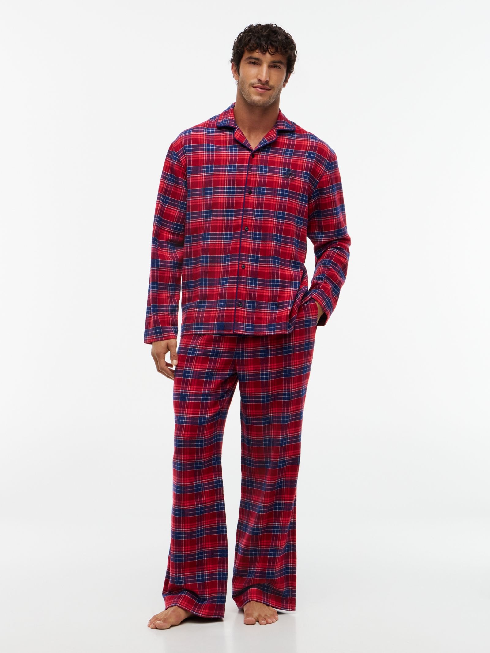 Tommy Hilfiger TH Original relaxed flanellen pyjama in cadeaubox