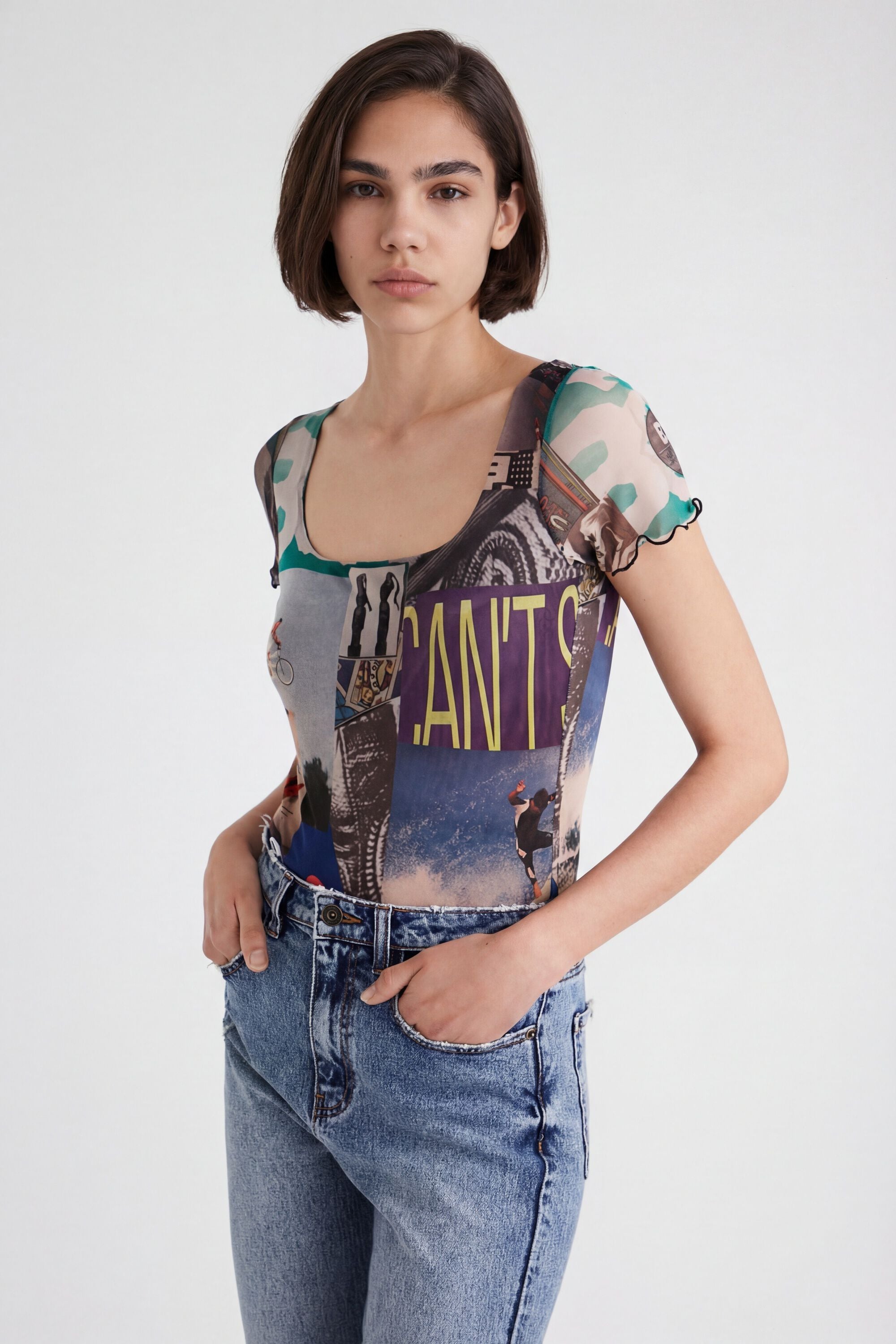 Desigual T-shirt in multicolor
