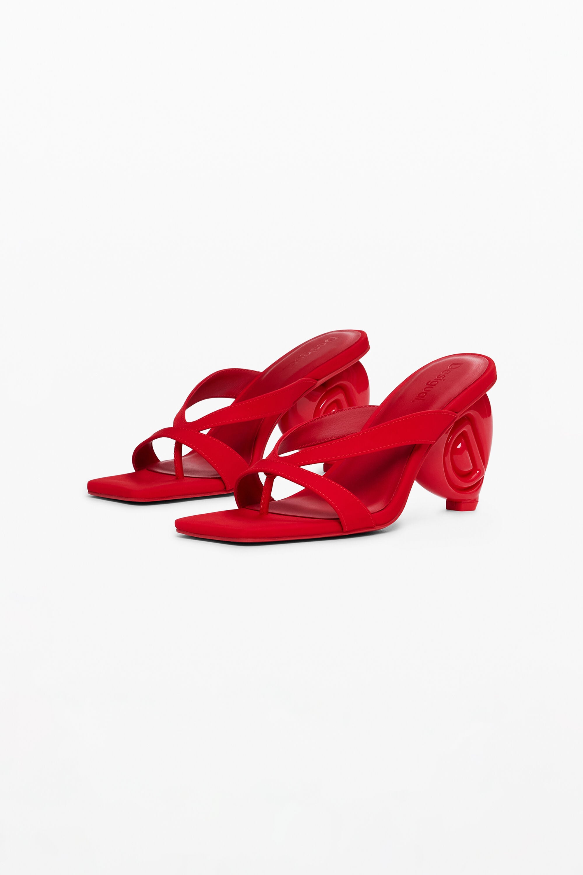 Desigual Haksandaal met hartjesprint in rood
