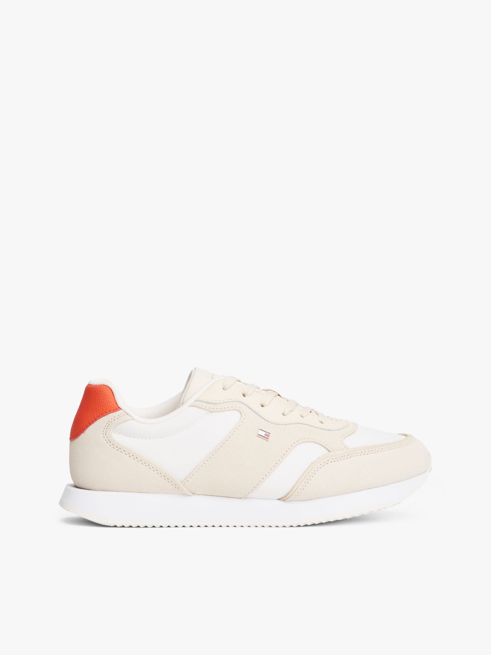 Tommy Hilfiger Suède sneaker met TH monogram