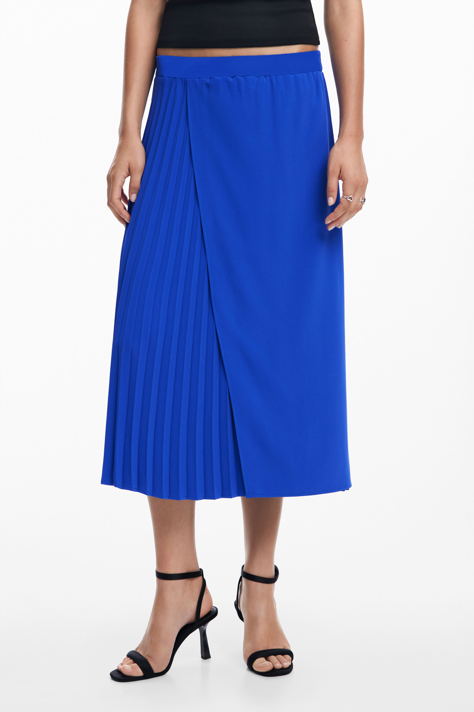 Desigual Lange rok in blauw