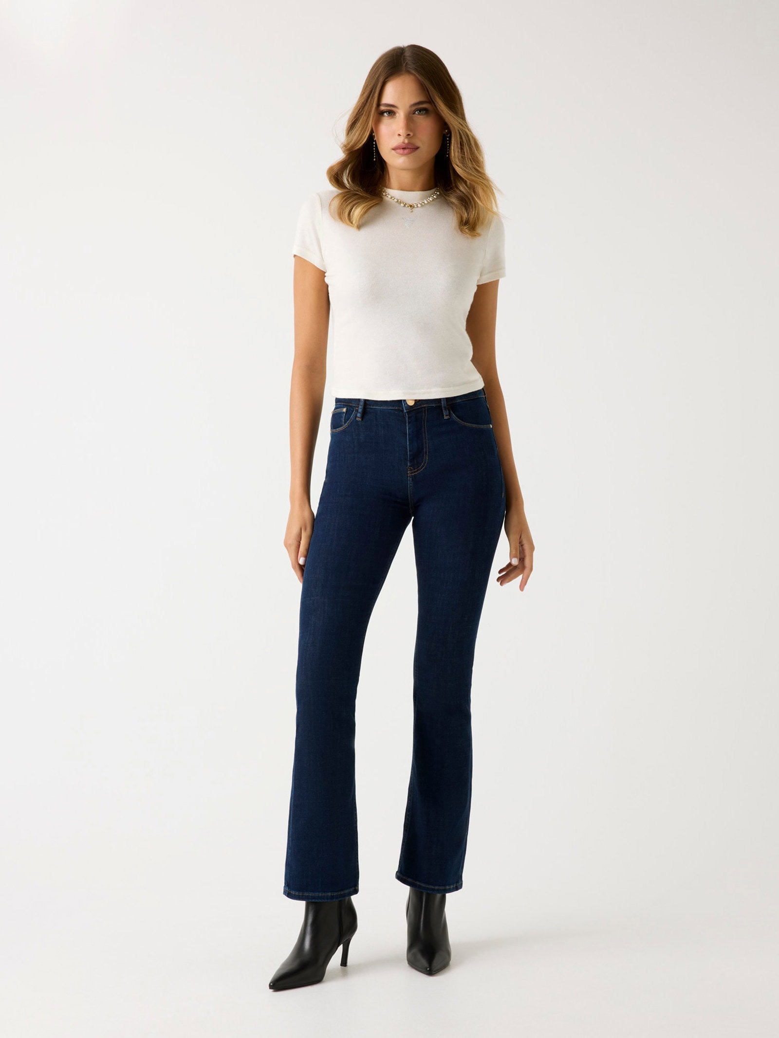 Guess Sexy Flare Skinny Jeans in blauw