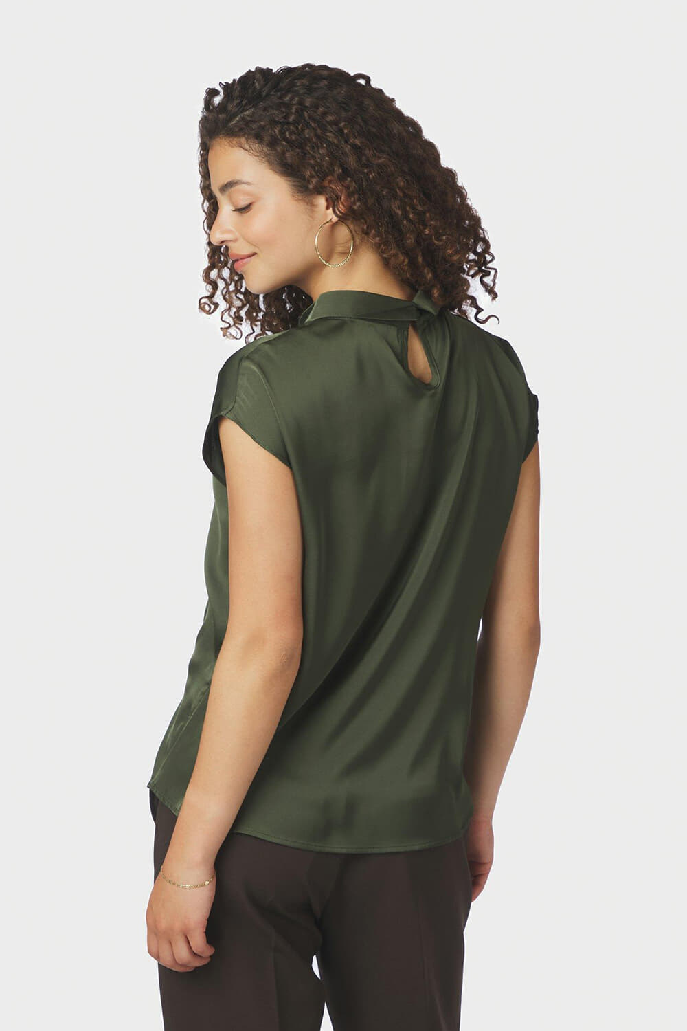Neo Noir Top Fleur Drapy Army dames