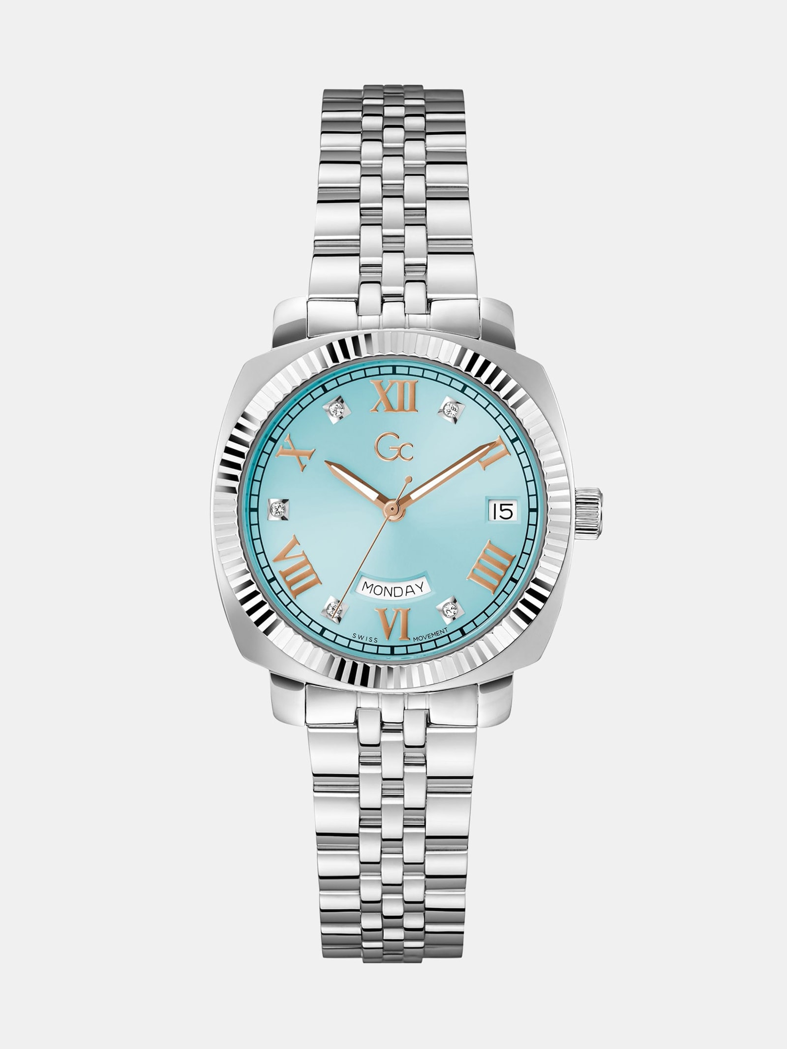 Guess Gc Analoog Horloge Van Roestvrij Staal in zilver