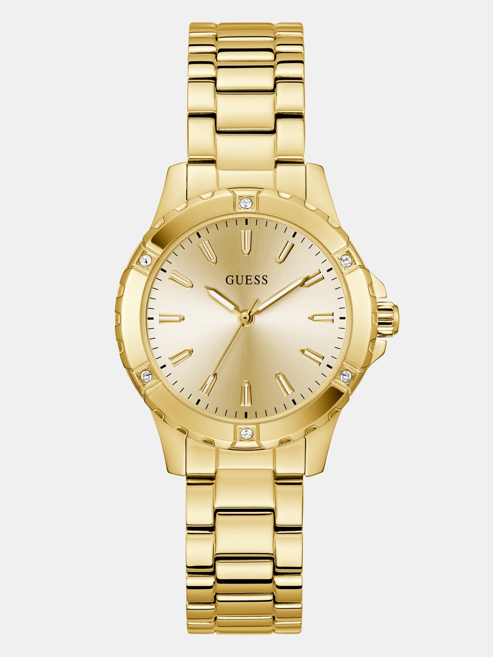 Guess Analoog Horloge Roestvrij Staal 34 Mm in goud