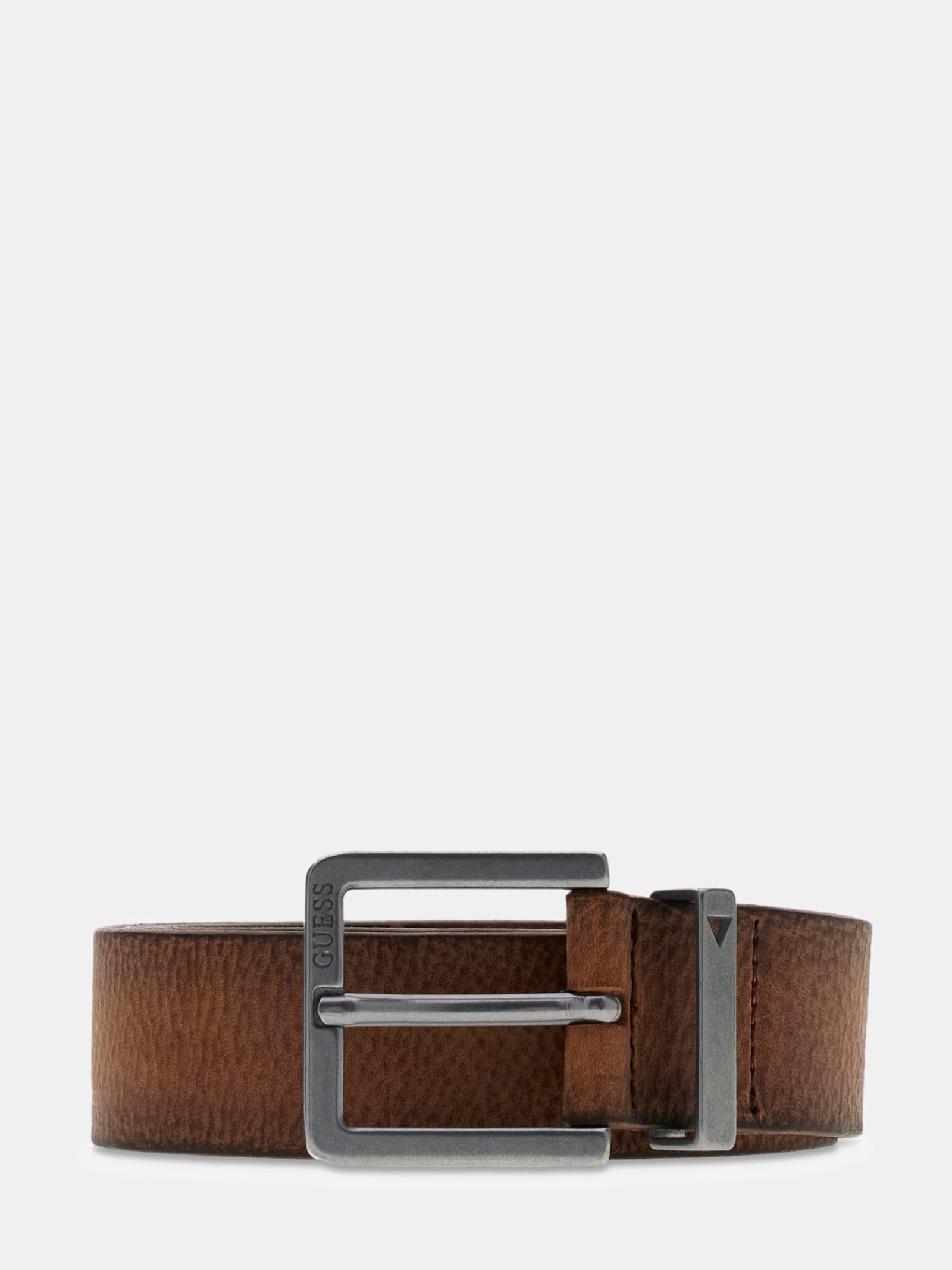 Guess Echte Guess Leren Riem in bruin