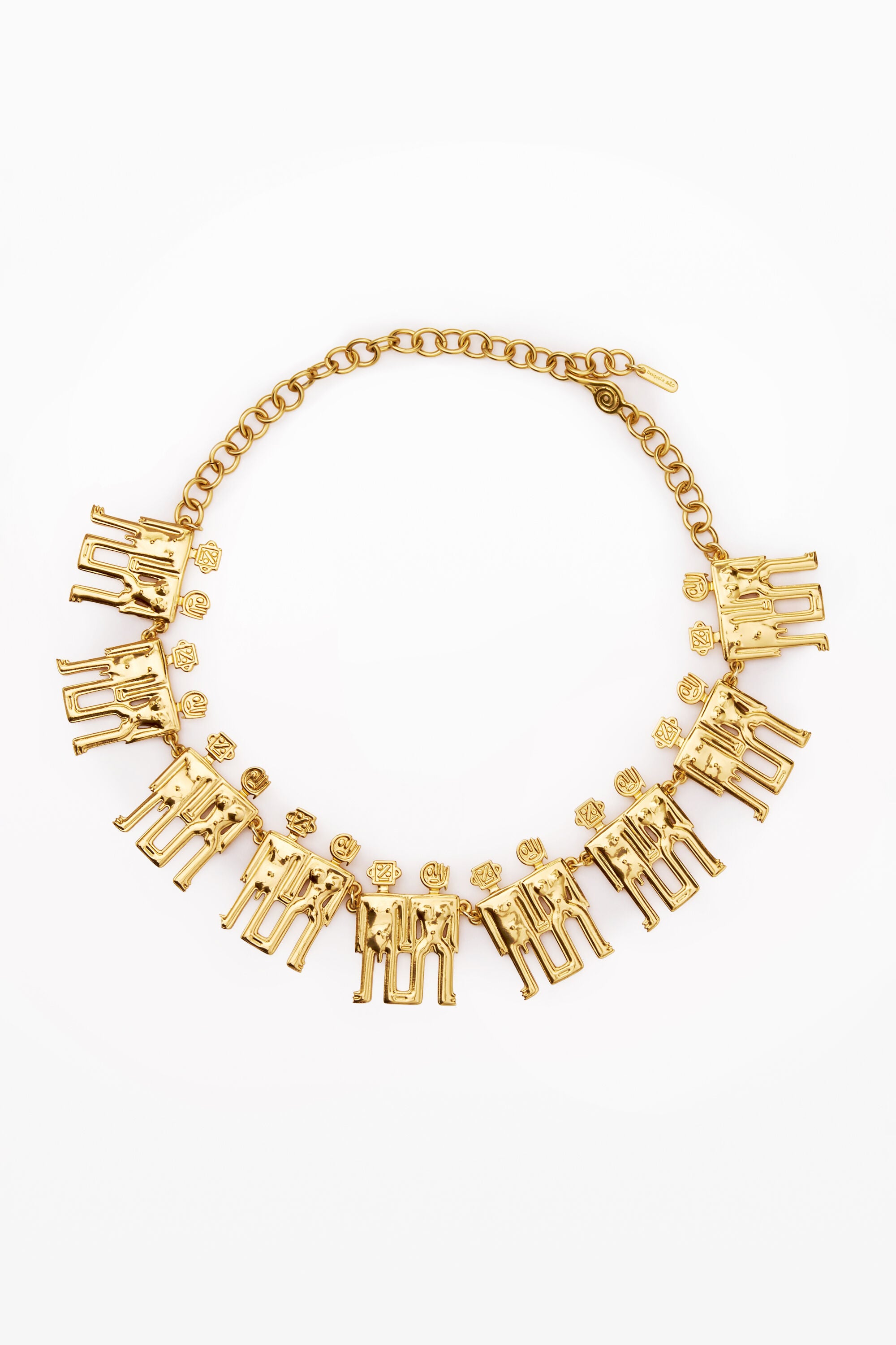 Desigual Lange ketting Robots Zalio in goud