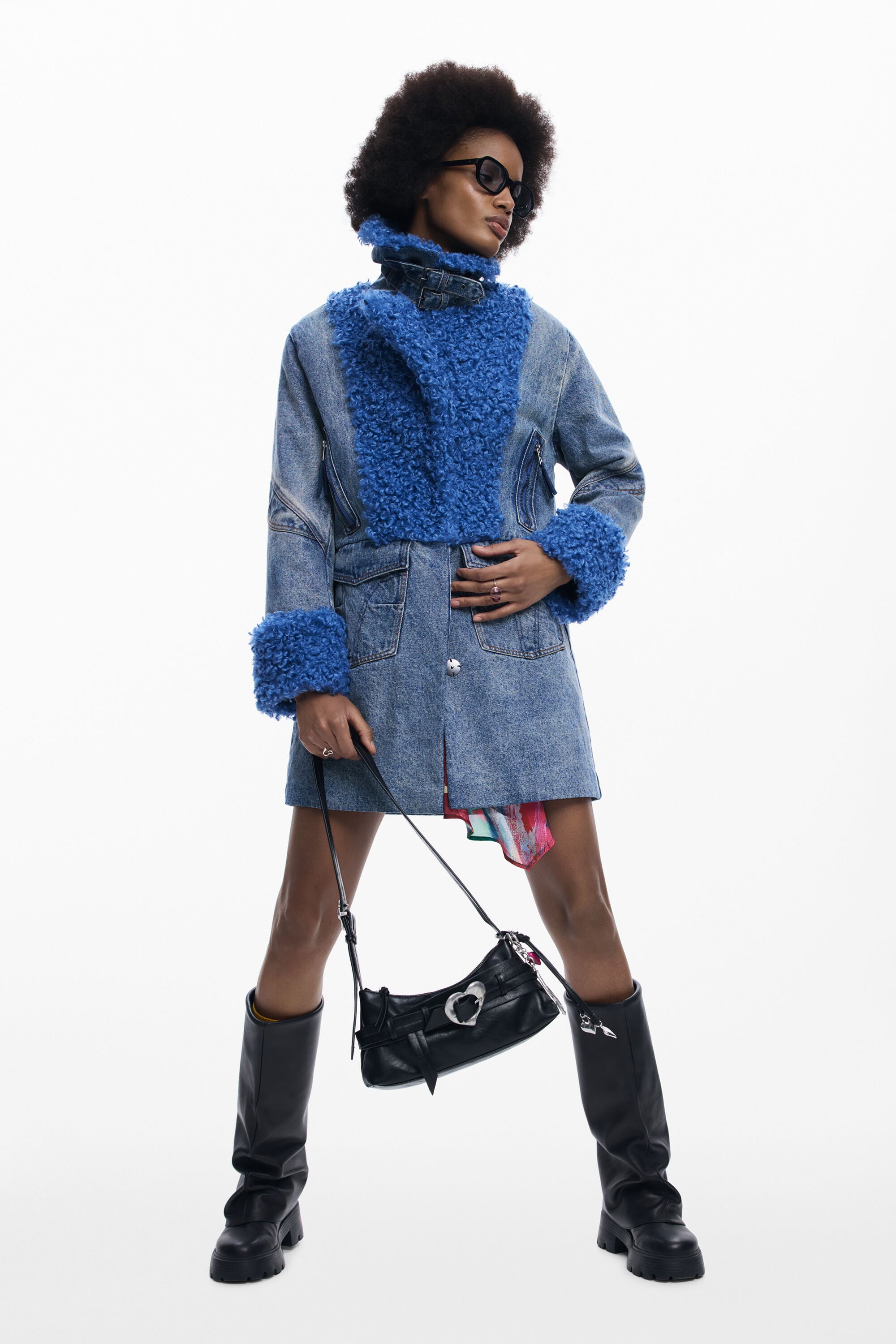 Desigual Hybride denim bontjas