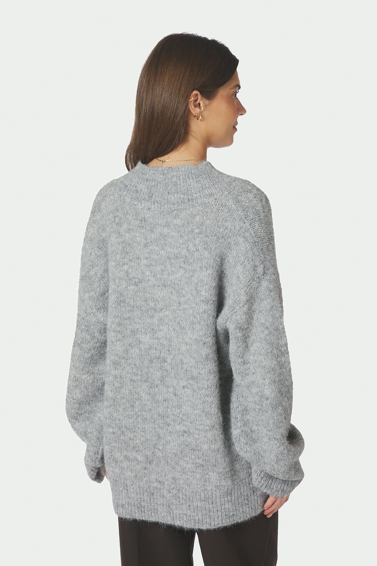 Neo Noir Trui Melli Fluffy Grijs dames