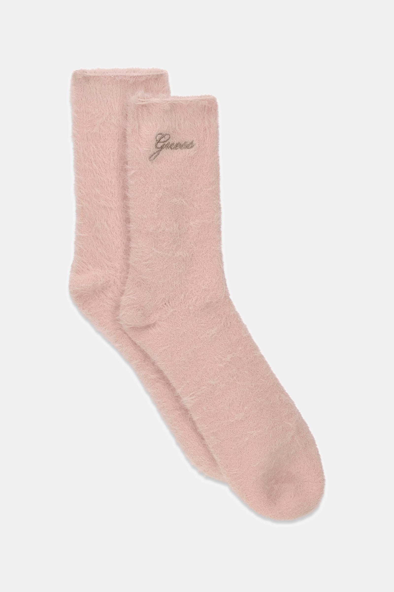 Guess Pluizige Sportsokken in roze