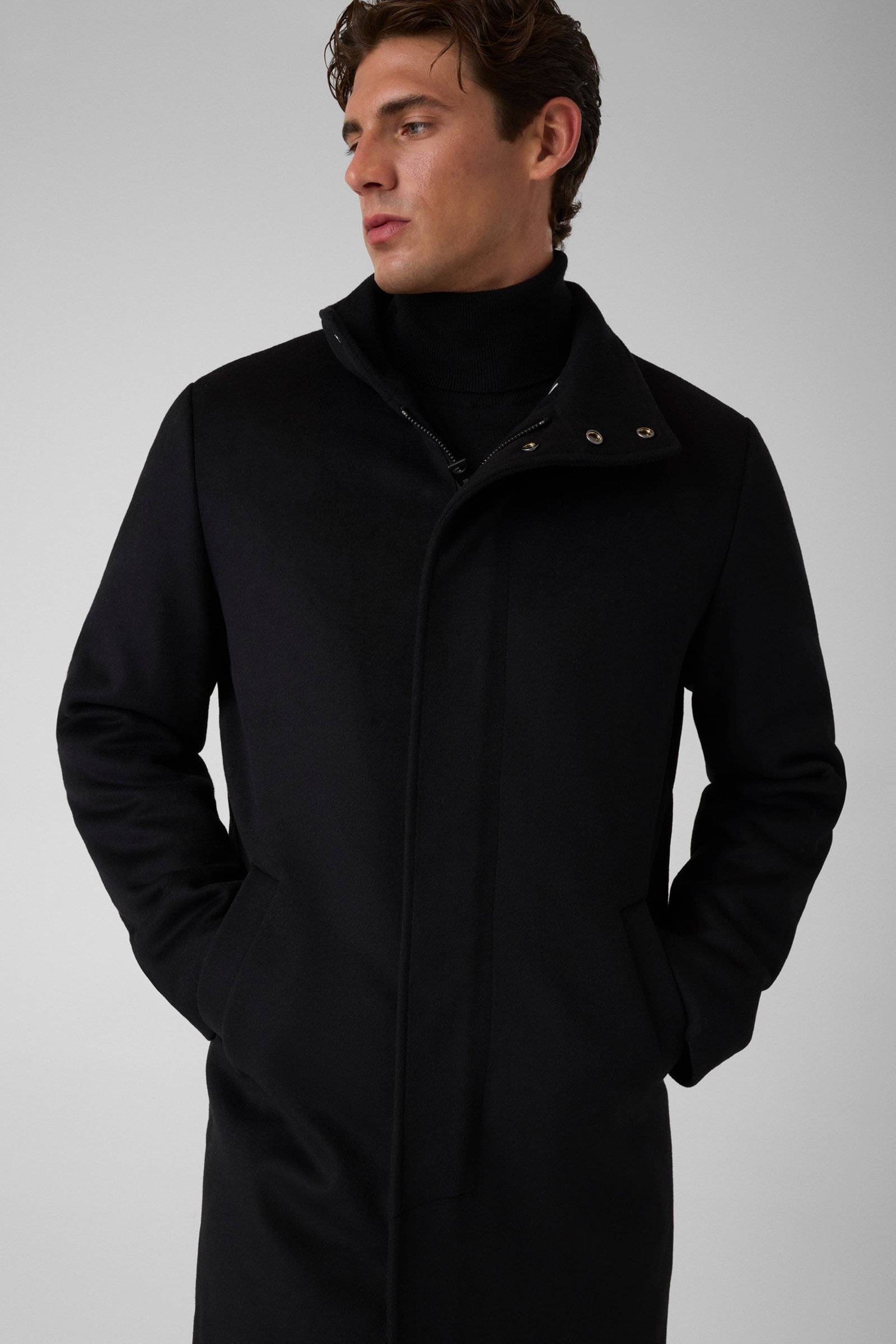 Guess Wollen Mantel for men in zwart
