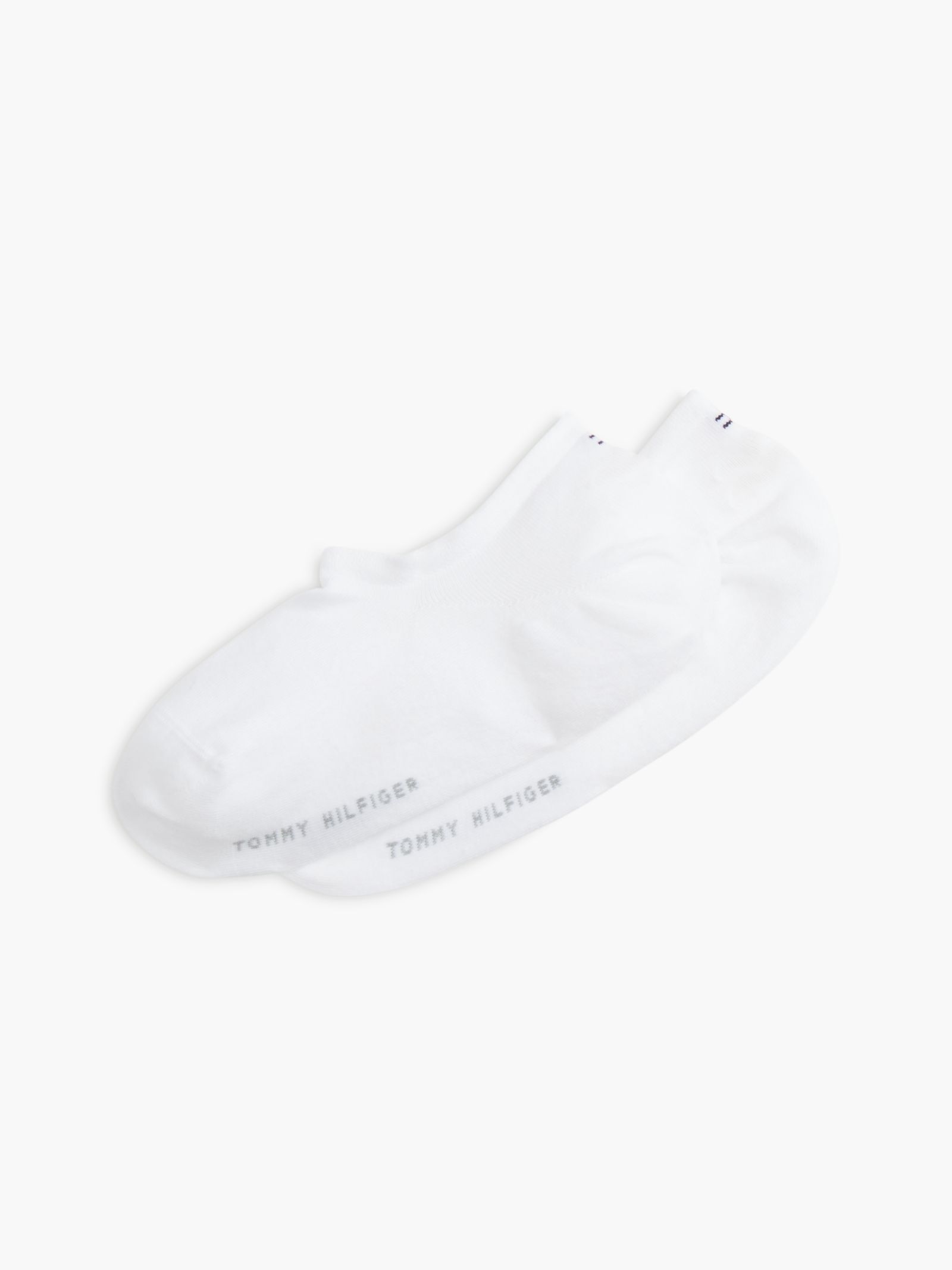 Tommy Hilfiger set van 2 paar anti slip footie sokken met hak in wit