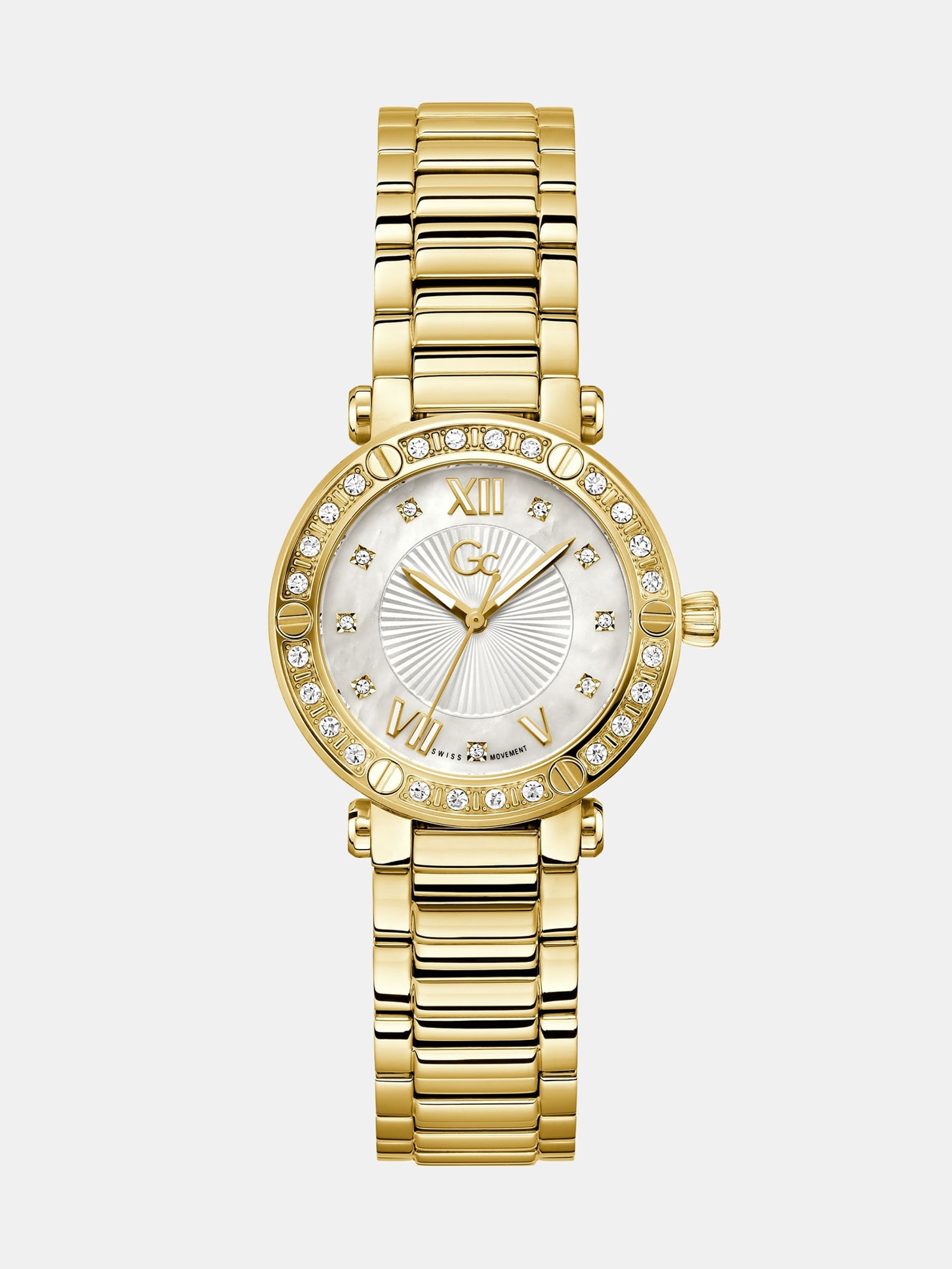 Guess Gc Analoog Horloge Van Roestvrij Staal in goud