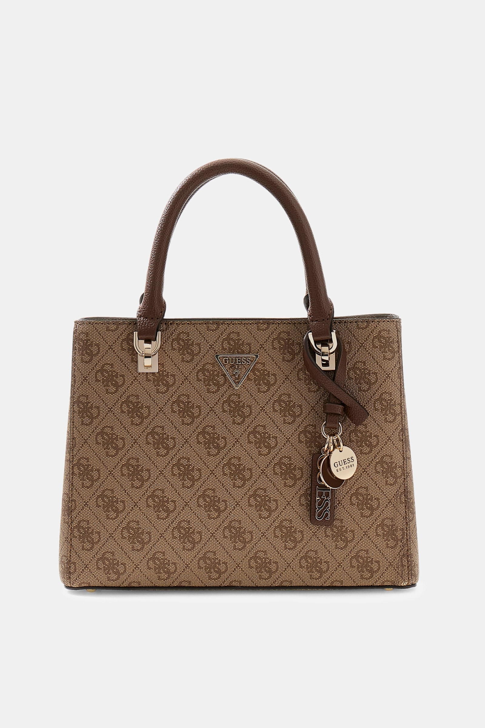Guess Handtas Noelle Met 4G-Logo in bruin