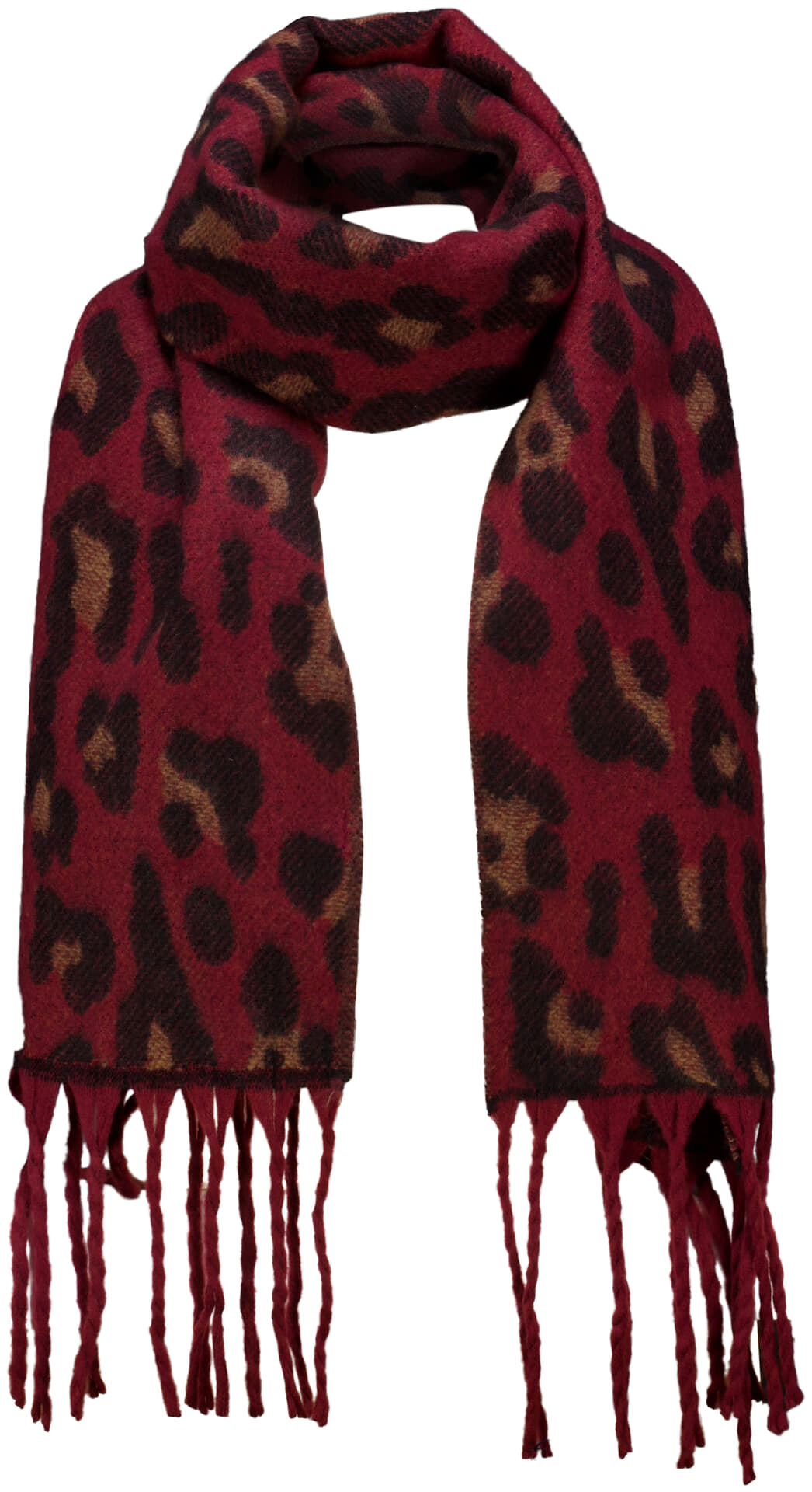 Zo Sjaal Bordeaux Rood dames in rood