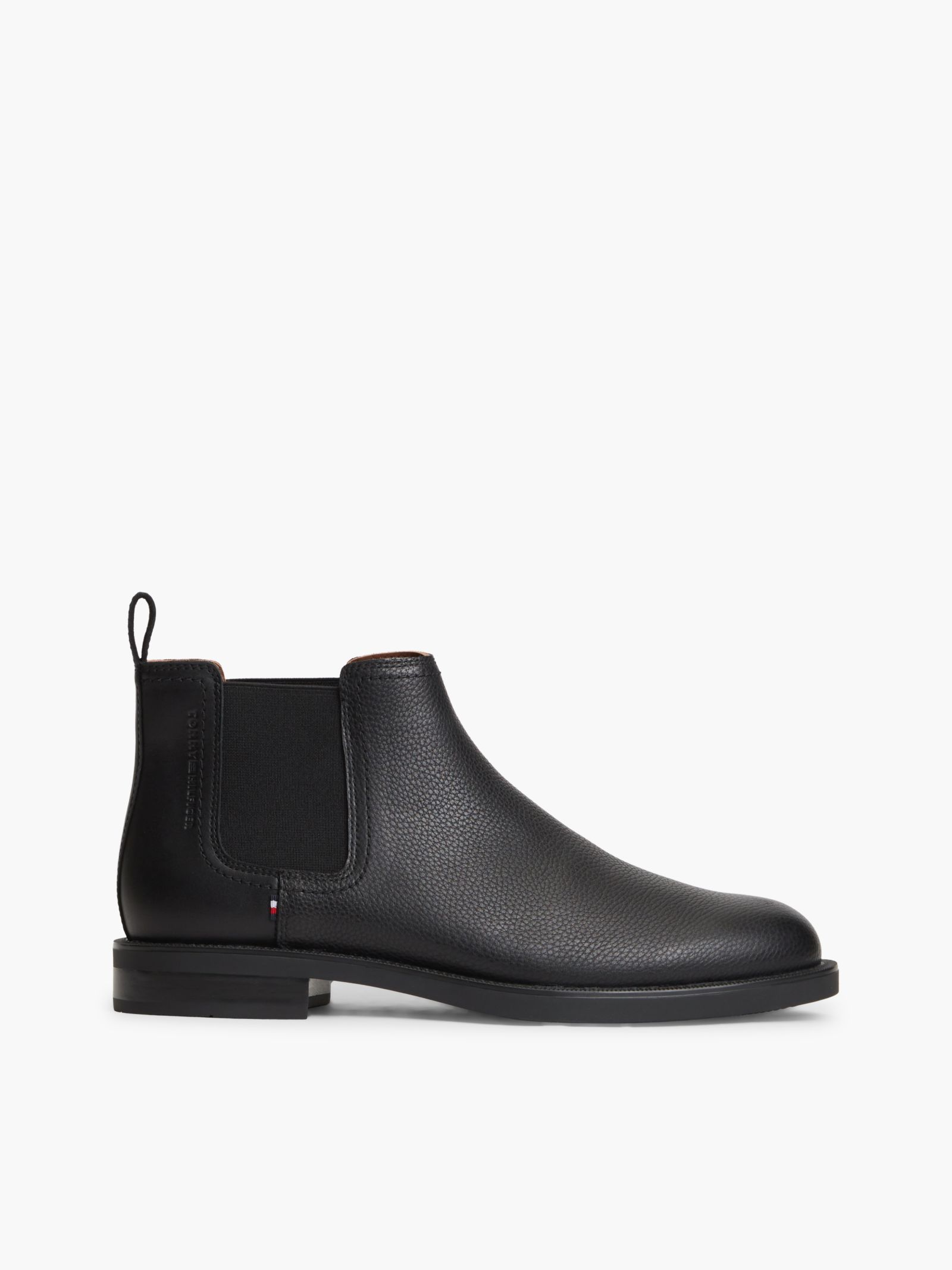 Tommy Hilfiger Chelsea Boot van gegranuleerd leer for men