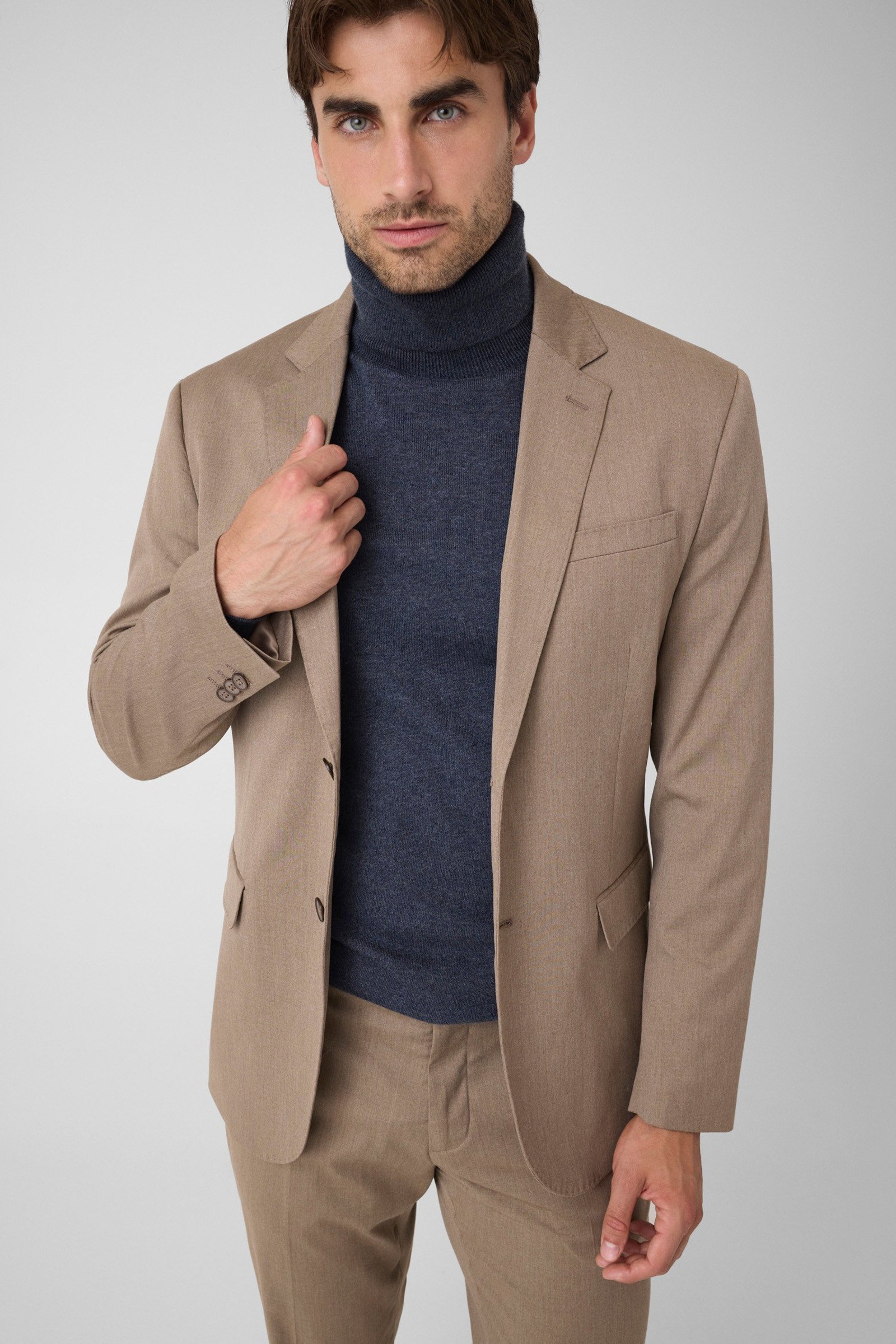 Guess Blazer Van Viscosemix in bruin
