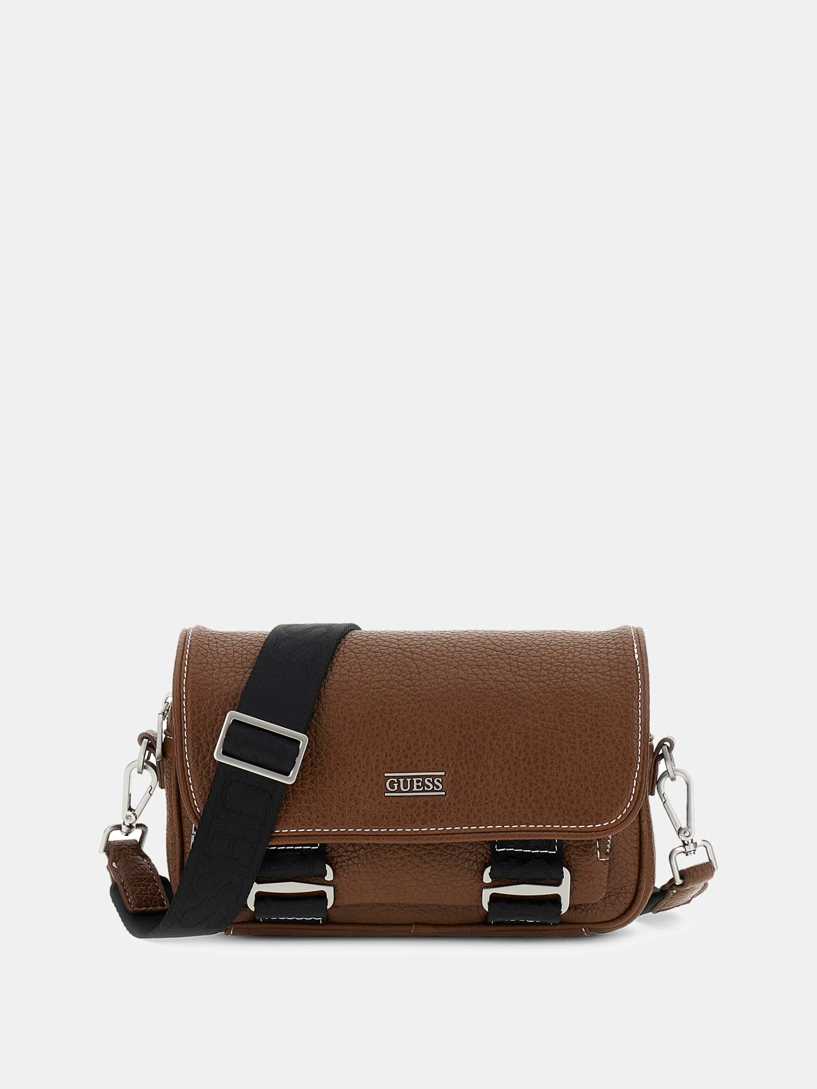 Guess Boston Crossbody Tas in bruin