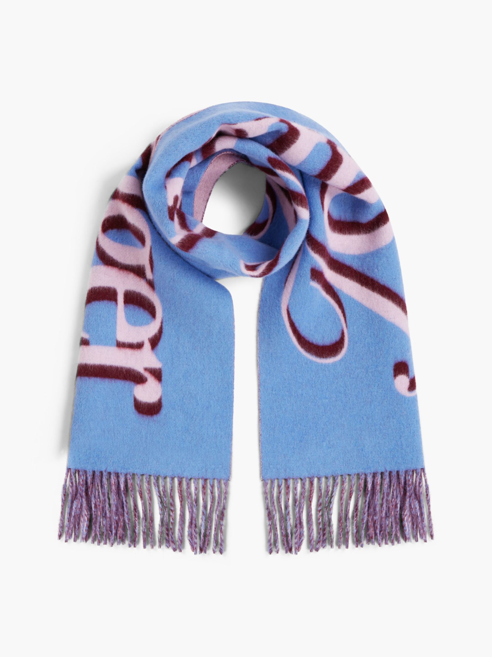 Tommy Hilfiger Sjaal van zuivere wol met schaduwlogo