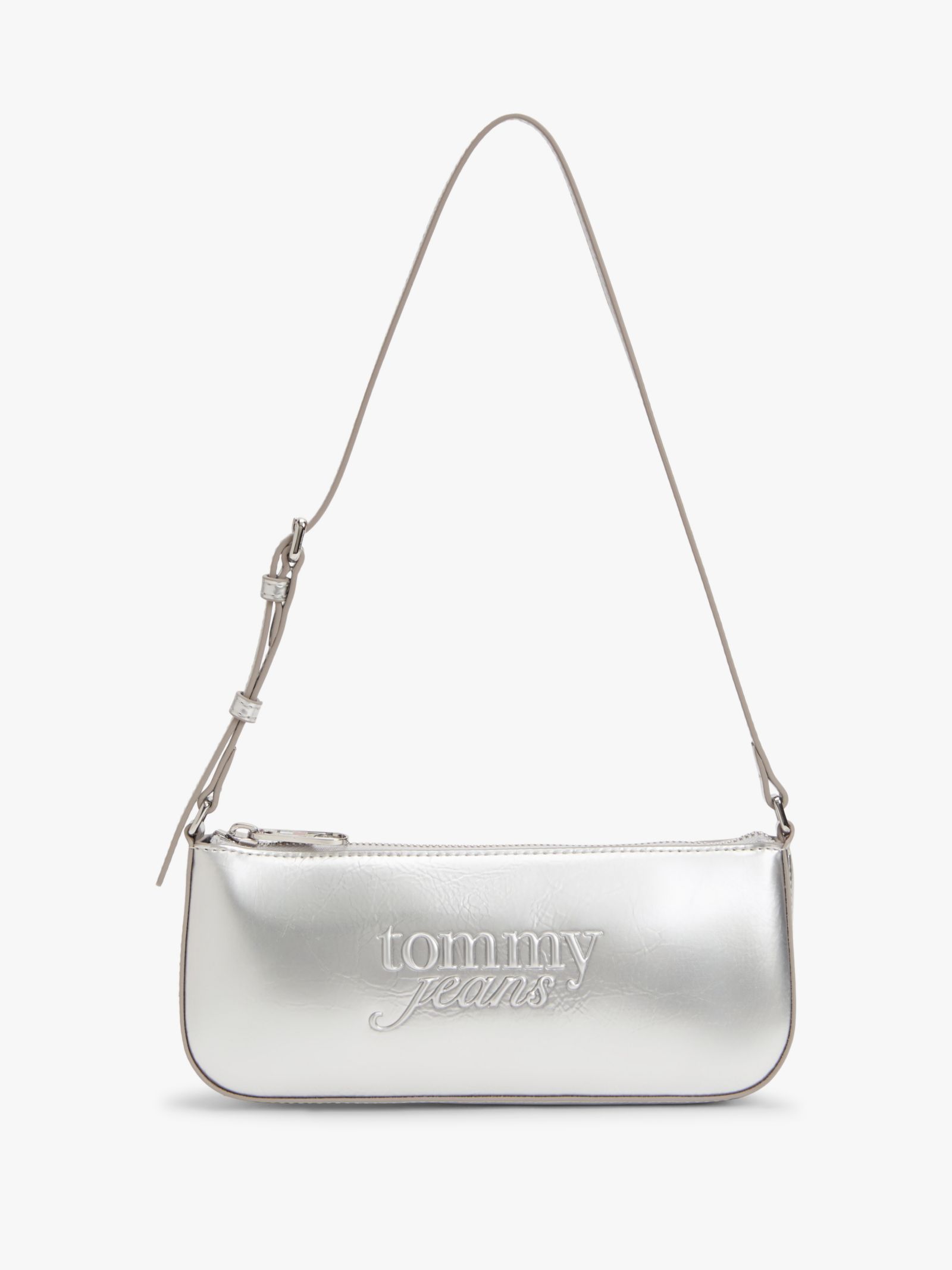 Tommy Jeans Metallic Schoudertas met Getextureerd Logo